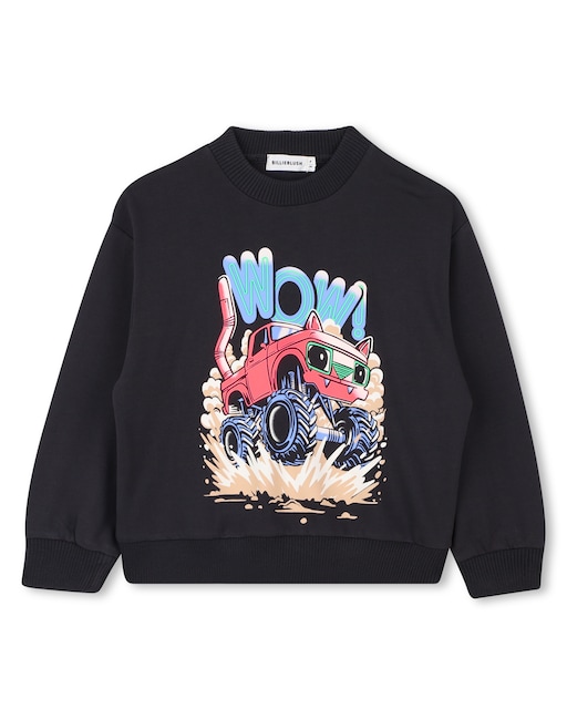 Imagen 0 de Sudadera de  algodón con cuello redondo