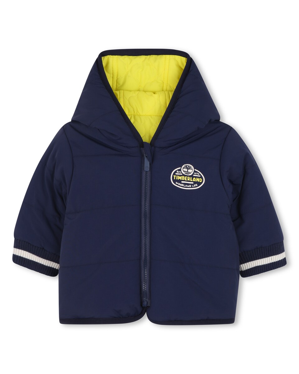 Abrigo de bebé niño en color amarillo de manga larga · Timberland