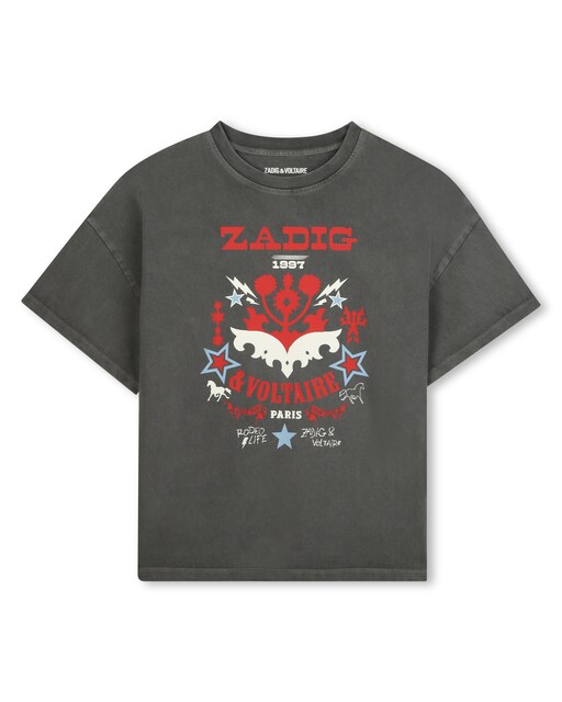 Imagen 0 de Camiseta de niña en color negro de algodón