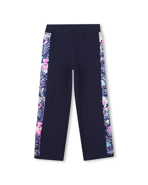Imagen 0 de Pantalón deportivo de niña con bandas laterales de lentejuelas