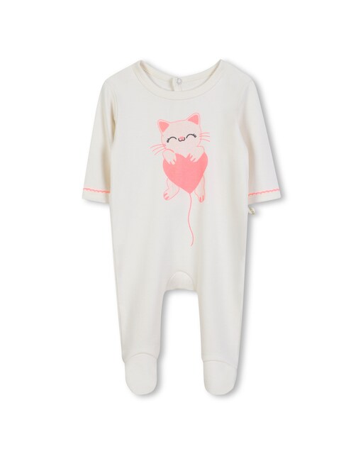 Imagen 0 de Pijama de bebé de algodón con dibujo frontal