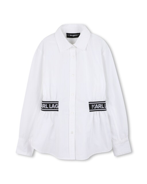 Imagen 0 de Camisa de niña en color blanco de algodón