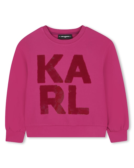 Imagen 0 de Sudadera de niña en color rosa de manga larga