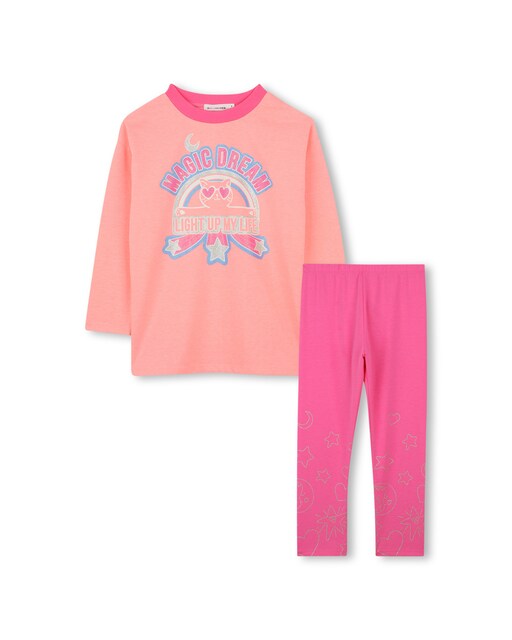 Imagen 0 de Pijama de bebé de manga larga con dibujo frontal