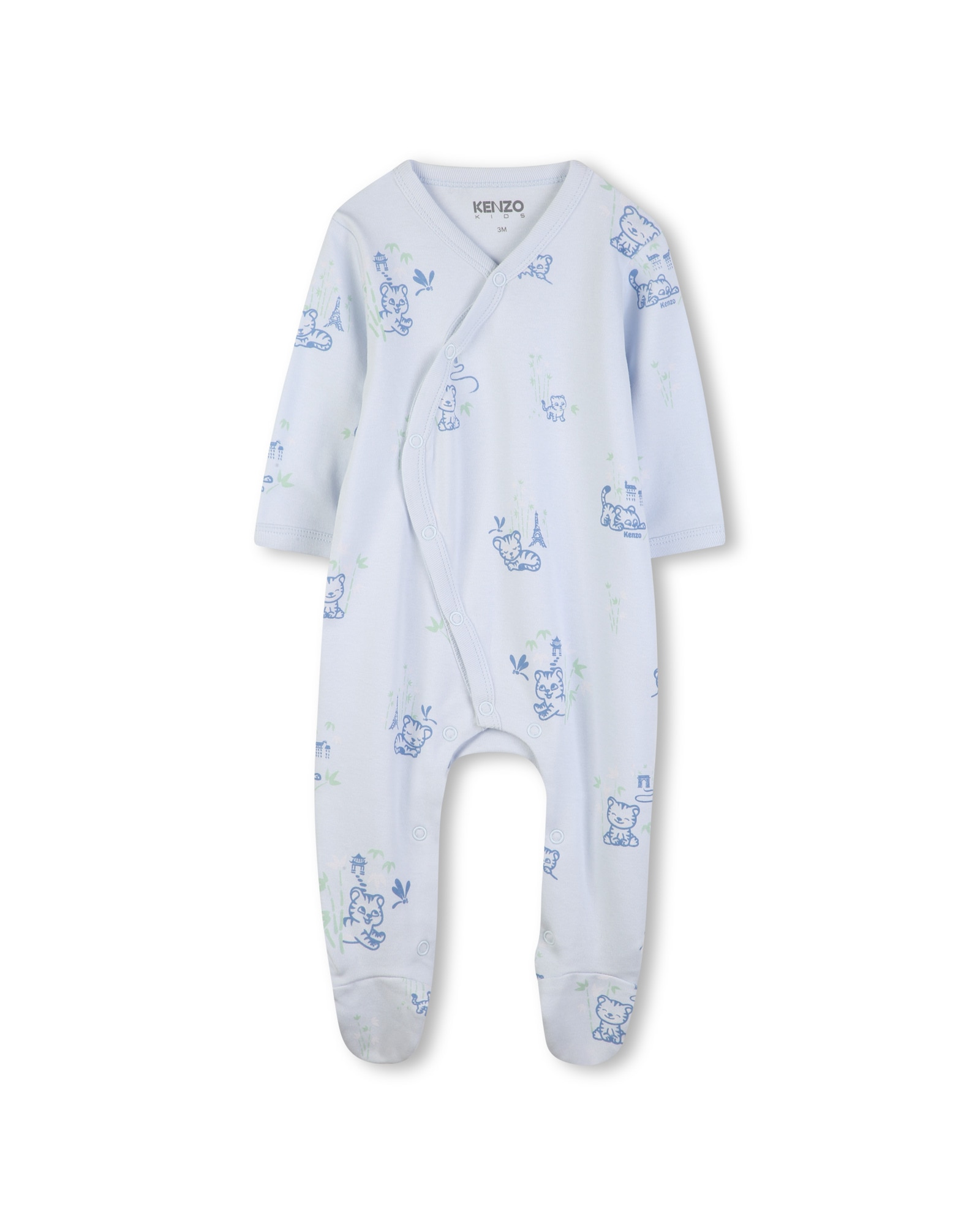 Conjunto de bebé niño de manga larga con estampado grande en algodón - Kenzo Kids - Natural Natural-2