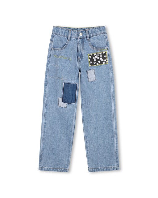 Imagen 0 de Vaquero de niña geométrico en algodón