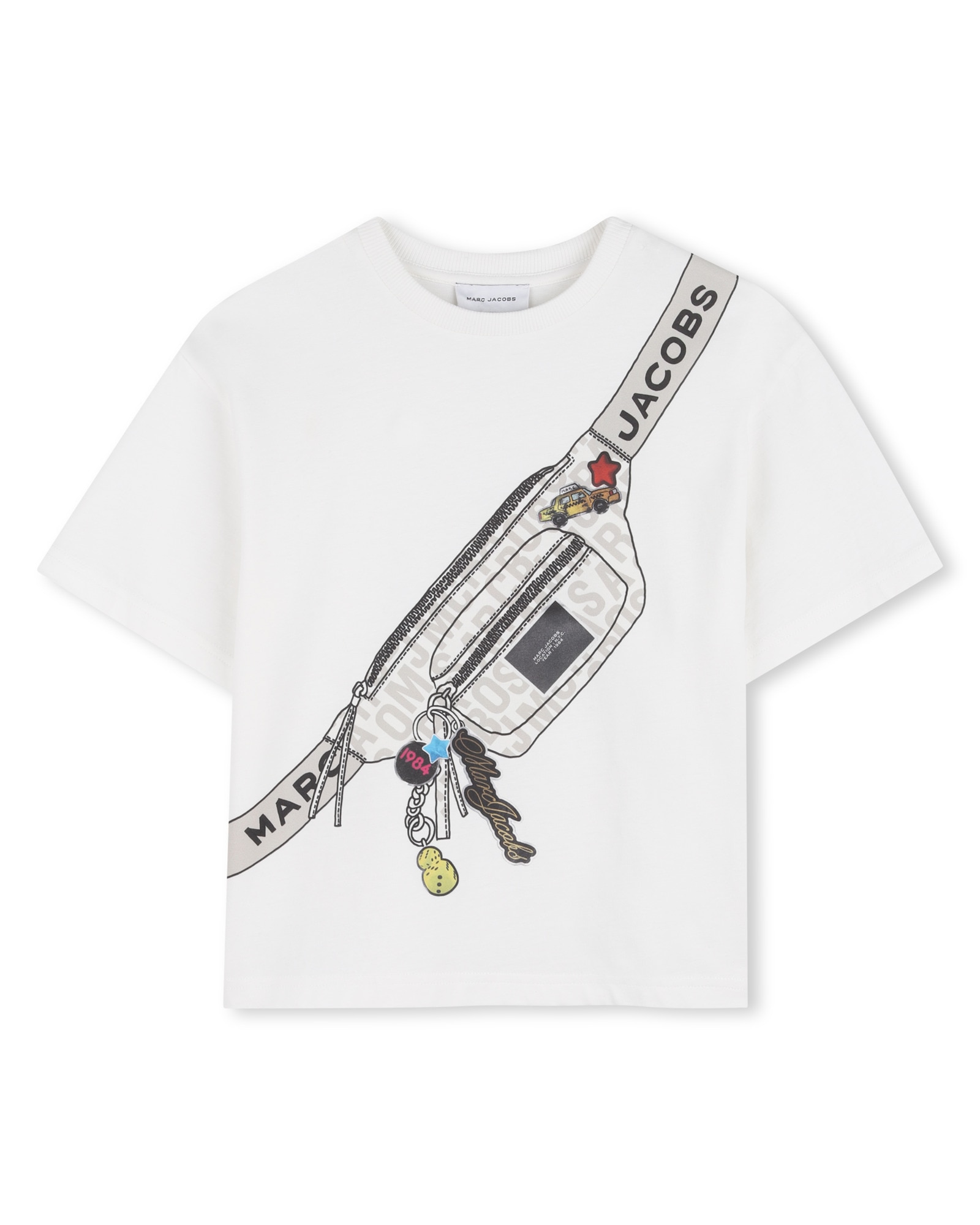 Imagen 0 de Camiseta de bebé niño de manga corta con dibujo frontal en algodón Natural