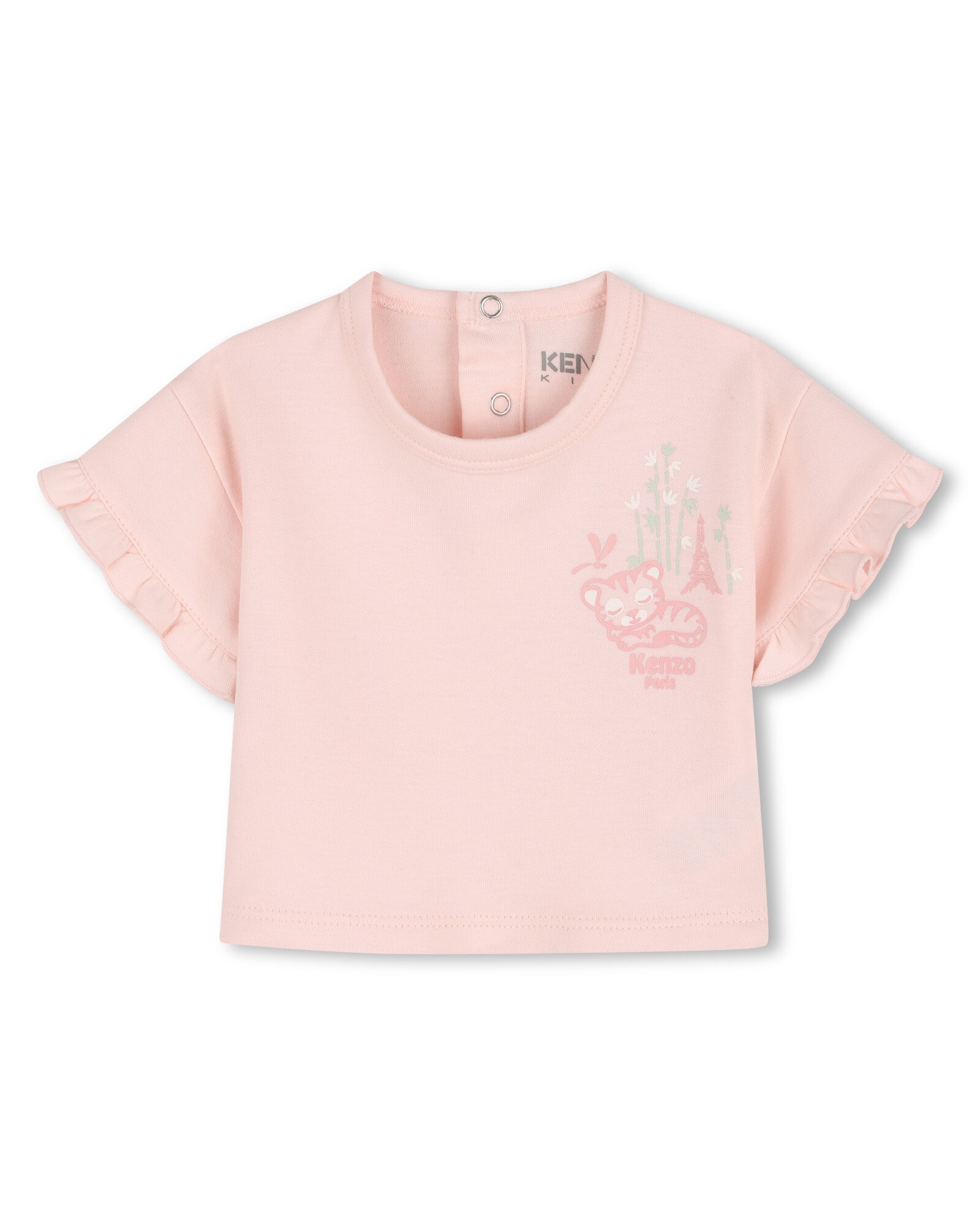 Conjunto de bebé niña de manga corta liso en algodón - Kenzo Kids - Natural Natural-2