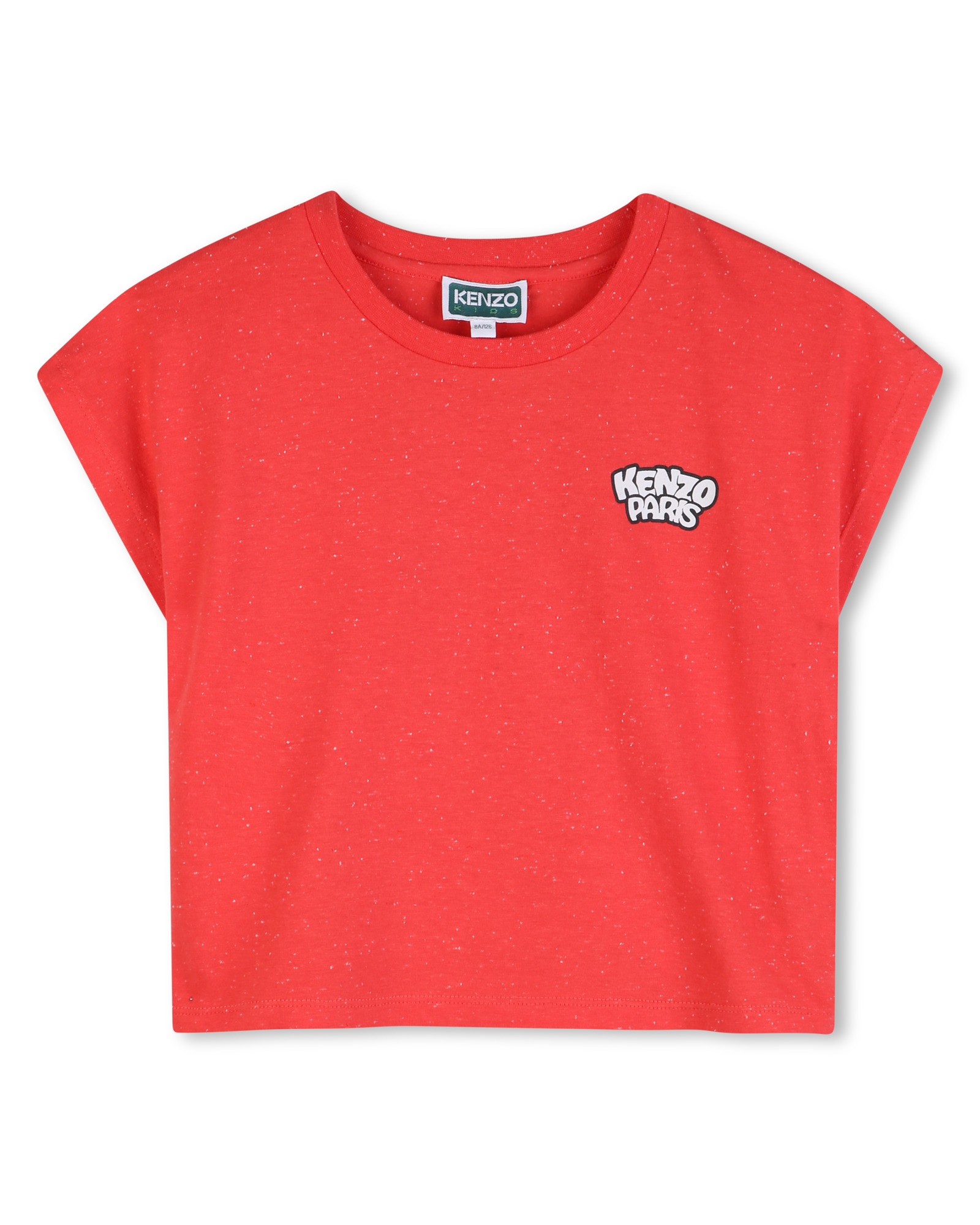 Imagen 0 de Camiseta de bebé niña de manga corta con animal print en algodón Rojo