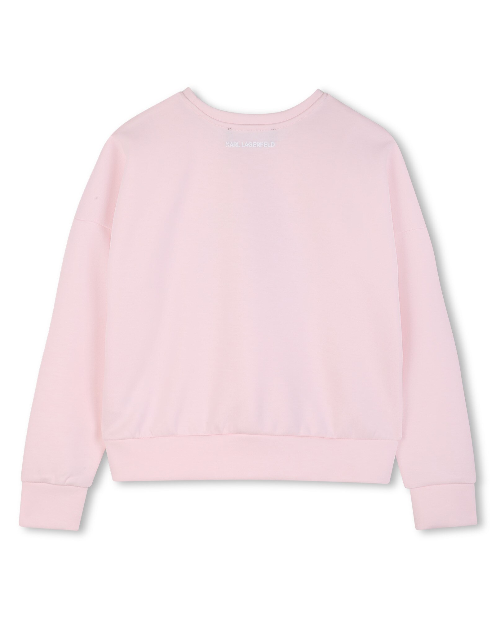 Sudadera sin capucha de niña con dibujo frontal en poliéster - Karl Lagerfeld Kids - Natural Natural-3