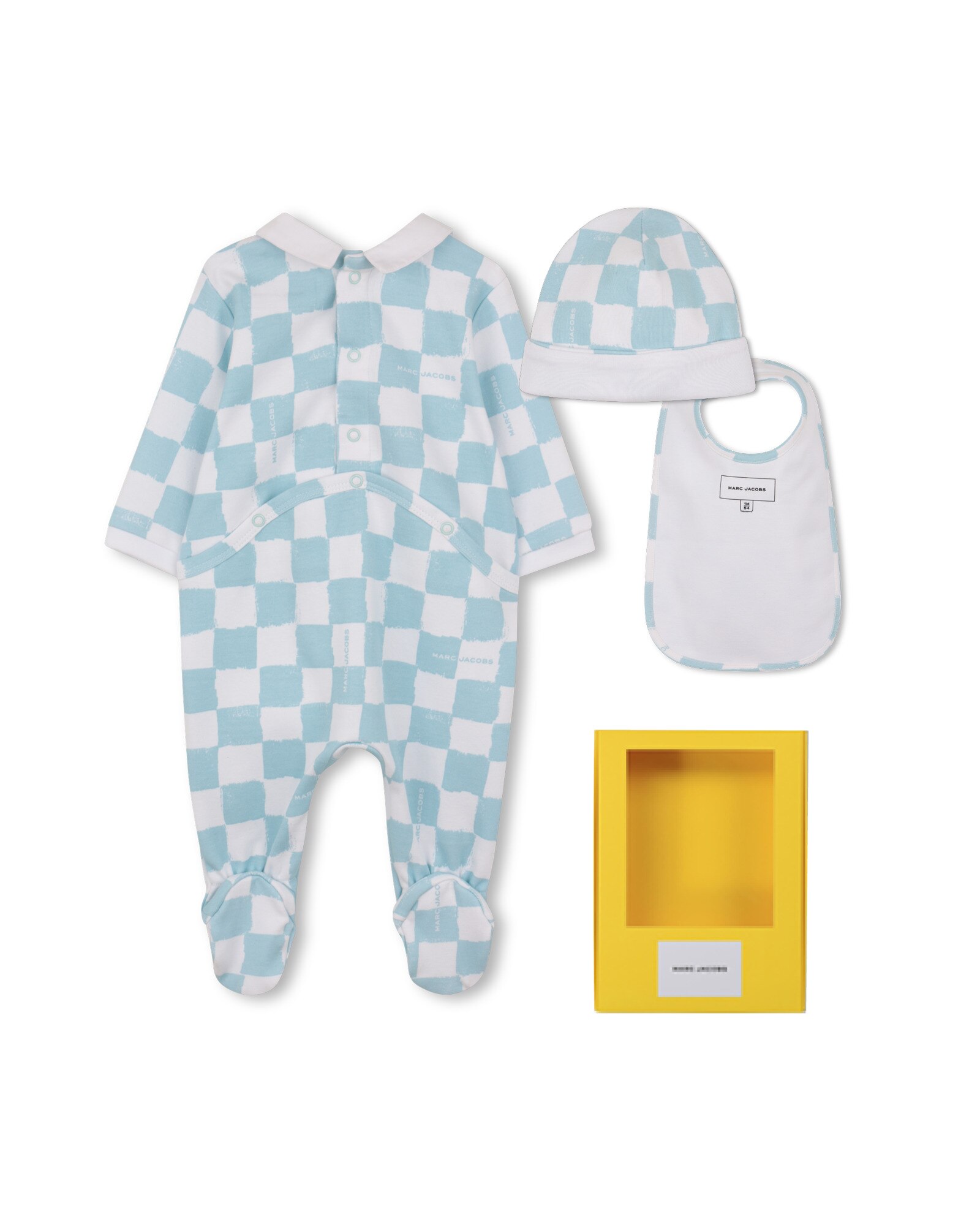 Pijama completo de bebé en algodón - Marc Jacobs - Azul / Blanco Azul / Blanco-3