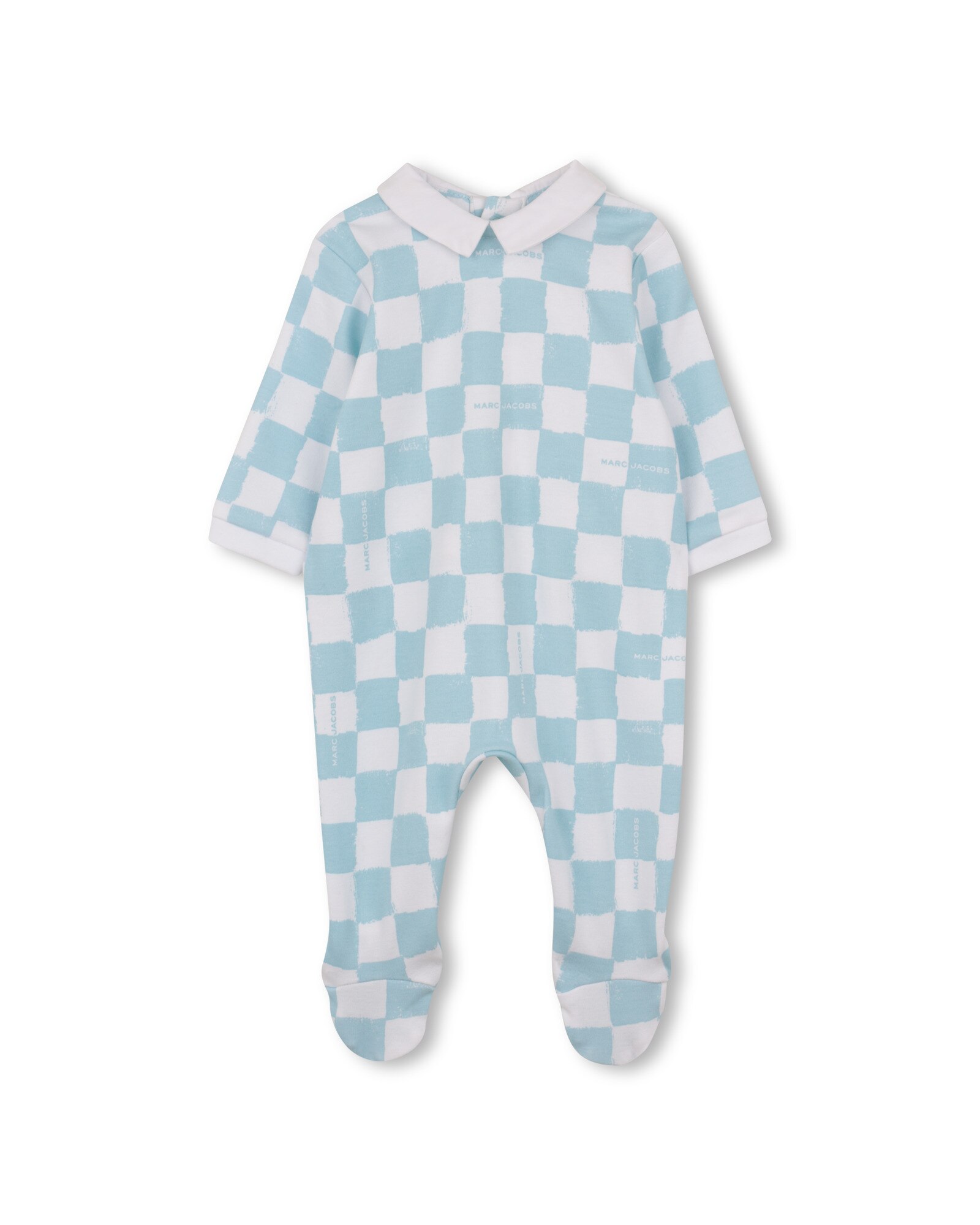 Pijama completo de bebé en algodón - Marc Jacobs - Azul / Blanco Azul / Blanco-2
