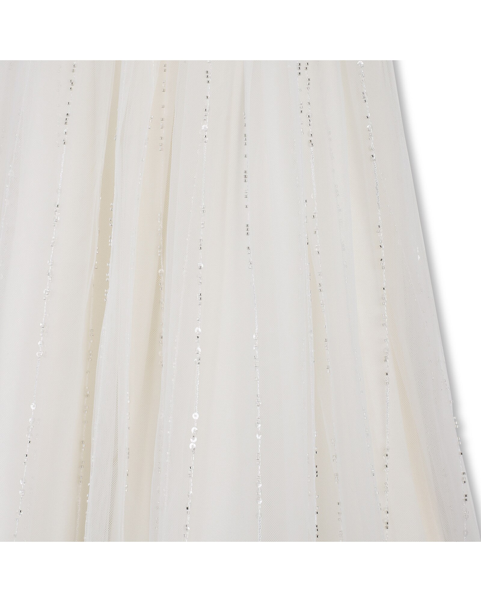 Vestido de niña de tirantes con estampado grande - Billieblush - Natural Natural-4