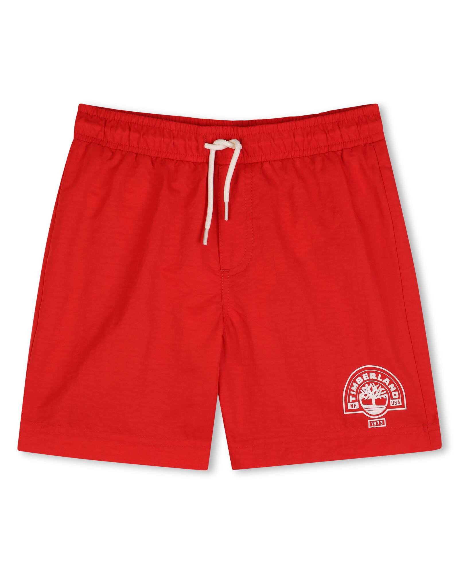 Bañador de niño liso en poliamida - Timberland - Rojo Rojo-1