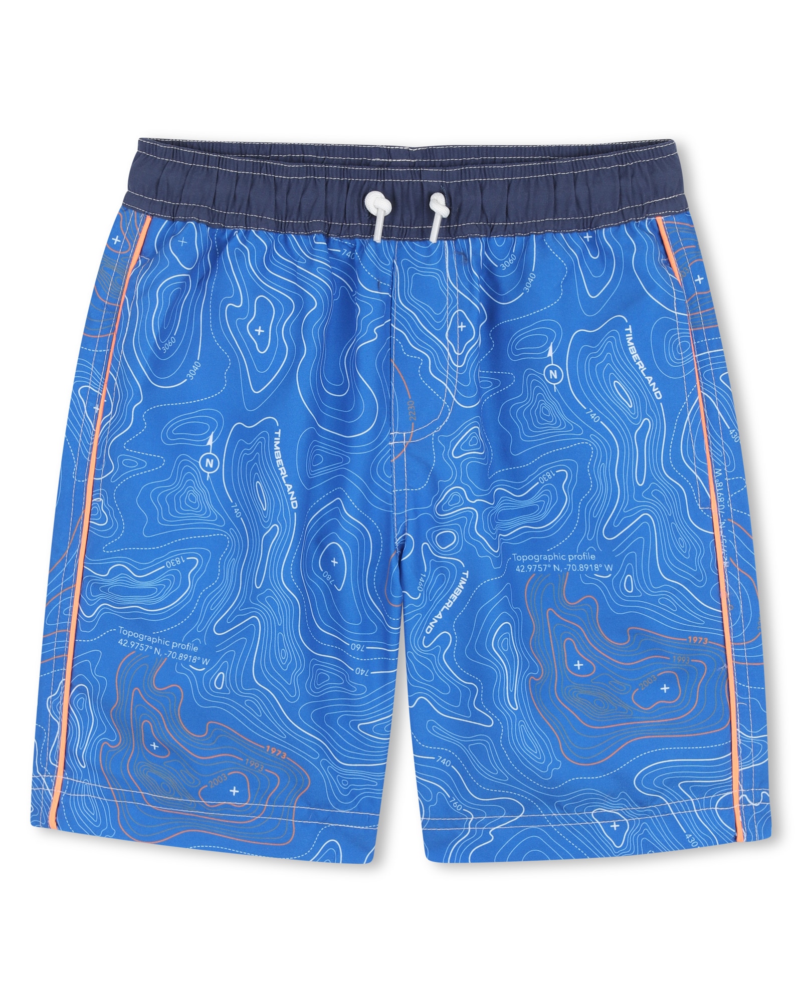 Imagen 0 de Bañador de niño con estampado grande en poliéster Azul