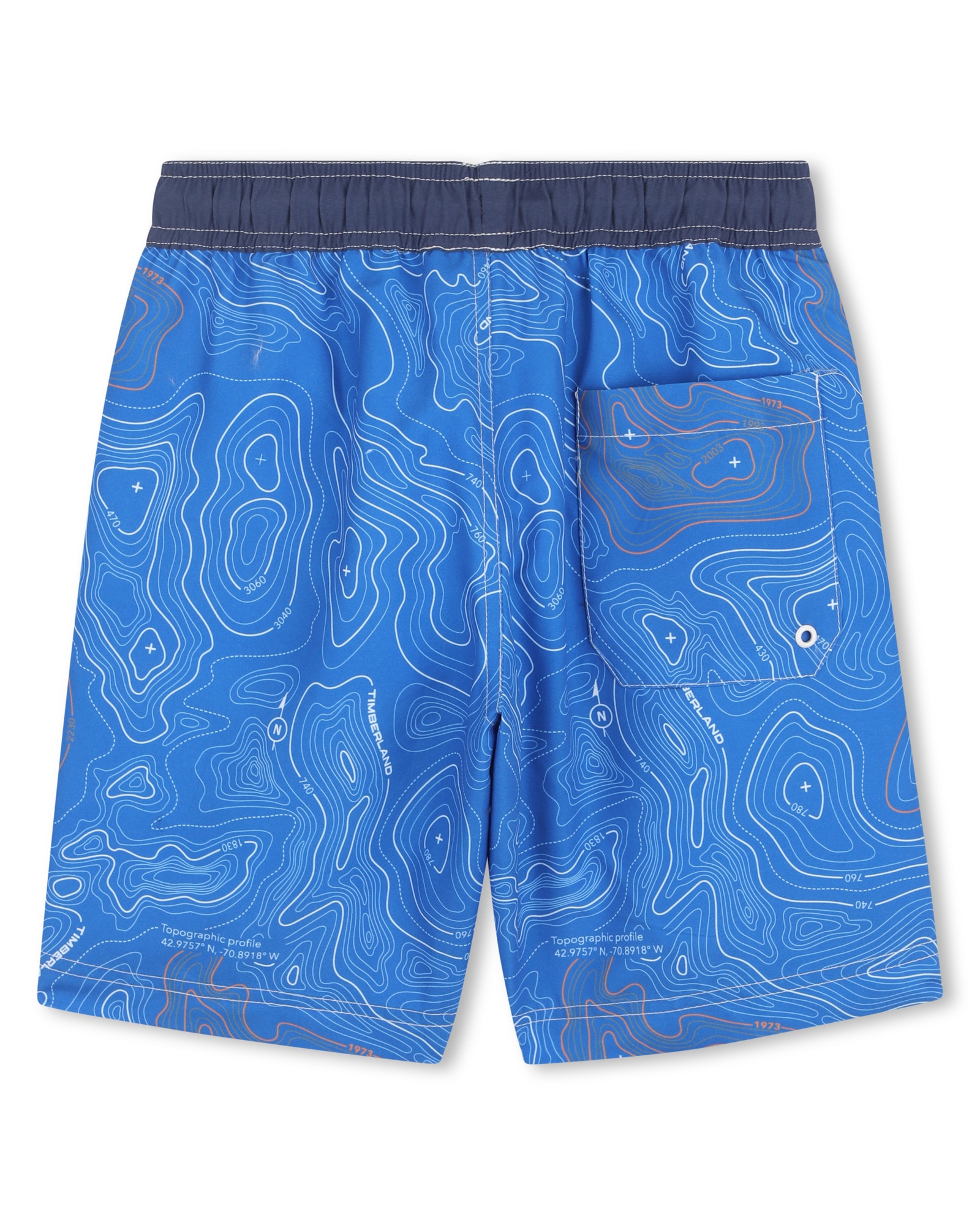 Bañador de niño con estampado grande en poliéster - Timberland - Azul Azul-4