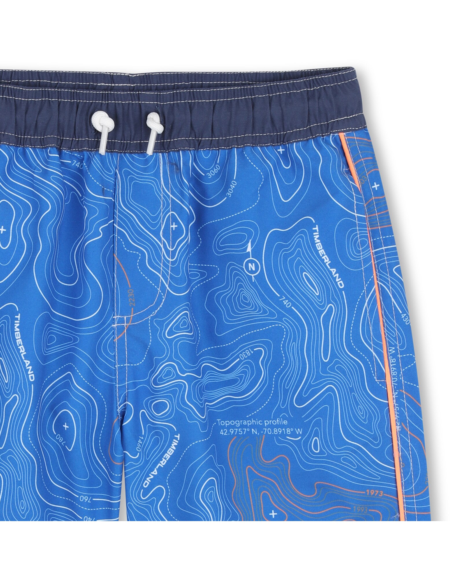 Bañador de niño con estampado grande en poliéster - Timberland - Azul Azul-3