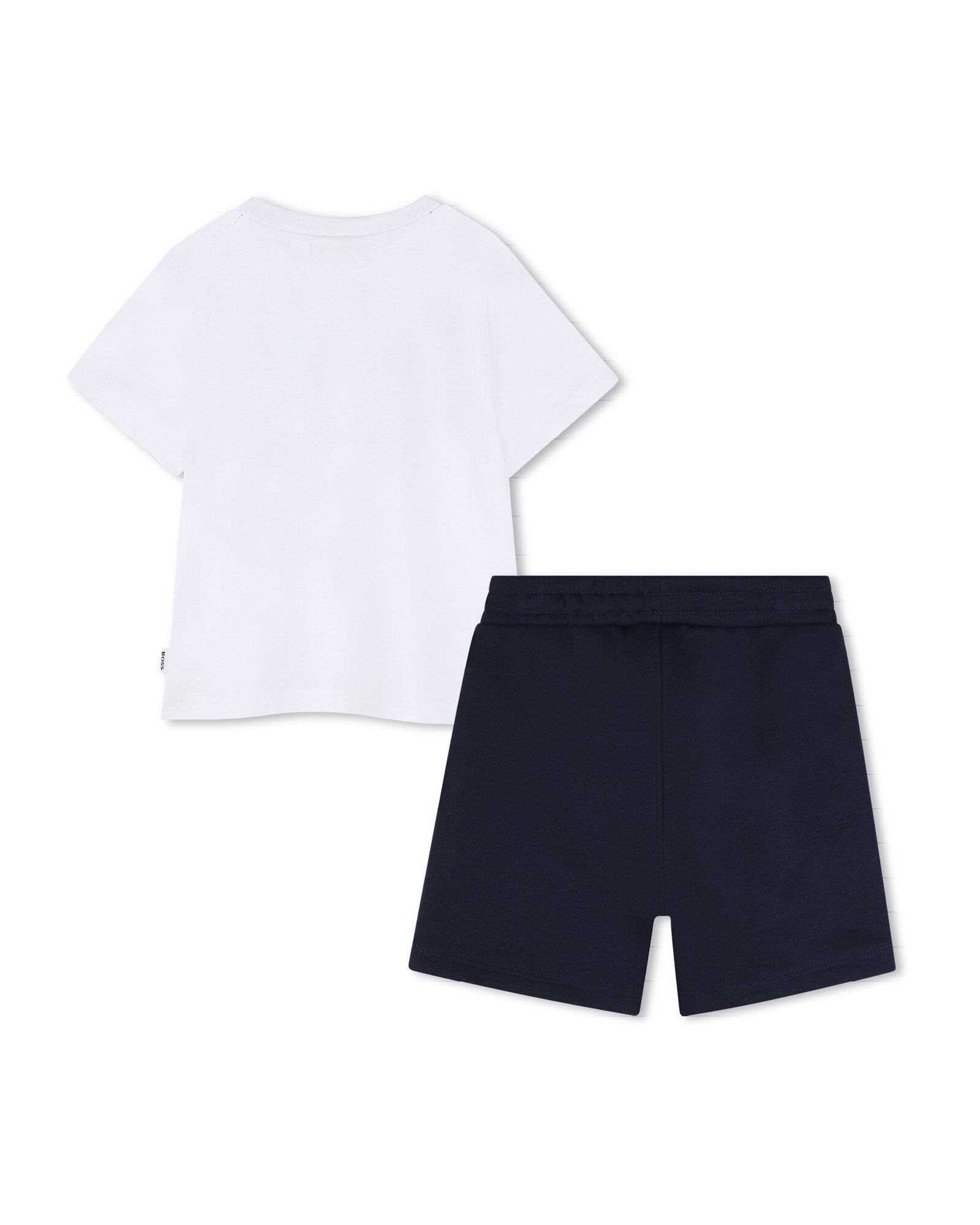 Conjunto de bebé niño de manga corta con dibujo frontal en algodón - BOSS Kidswear - Azul Azul-3