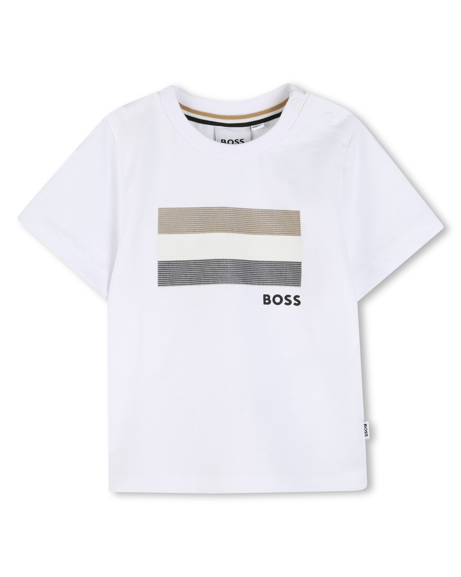 Conjunto de bebé niño de manga corta con dibujo frontal en algodón - BOSS Kidswear - Azul Azul-2