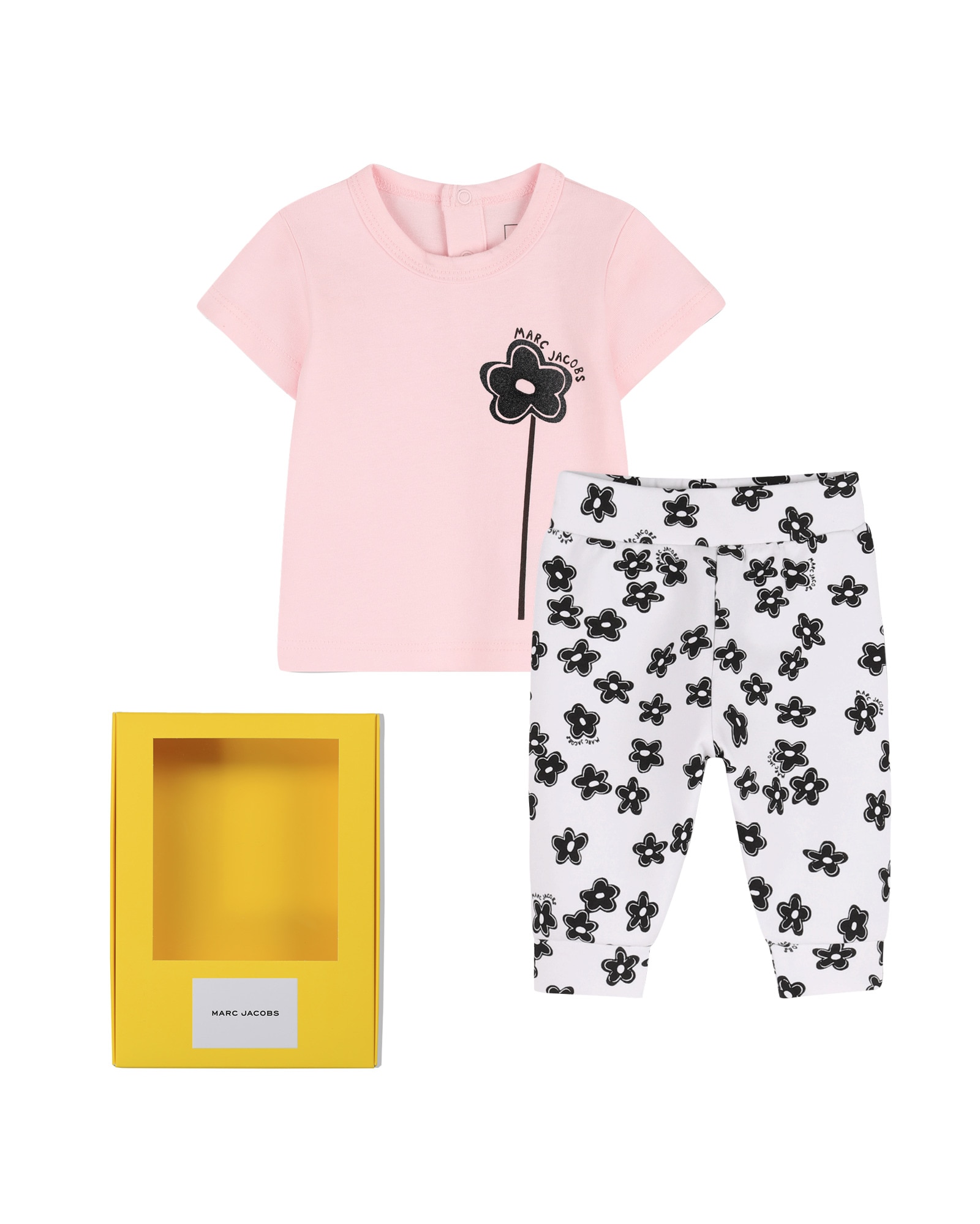 Imagen 0 de Conjunto de bebe unisexe microestampado en algodón Rosa