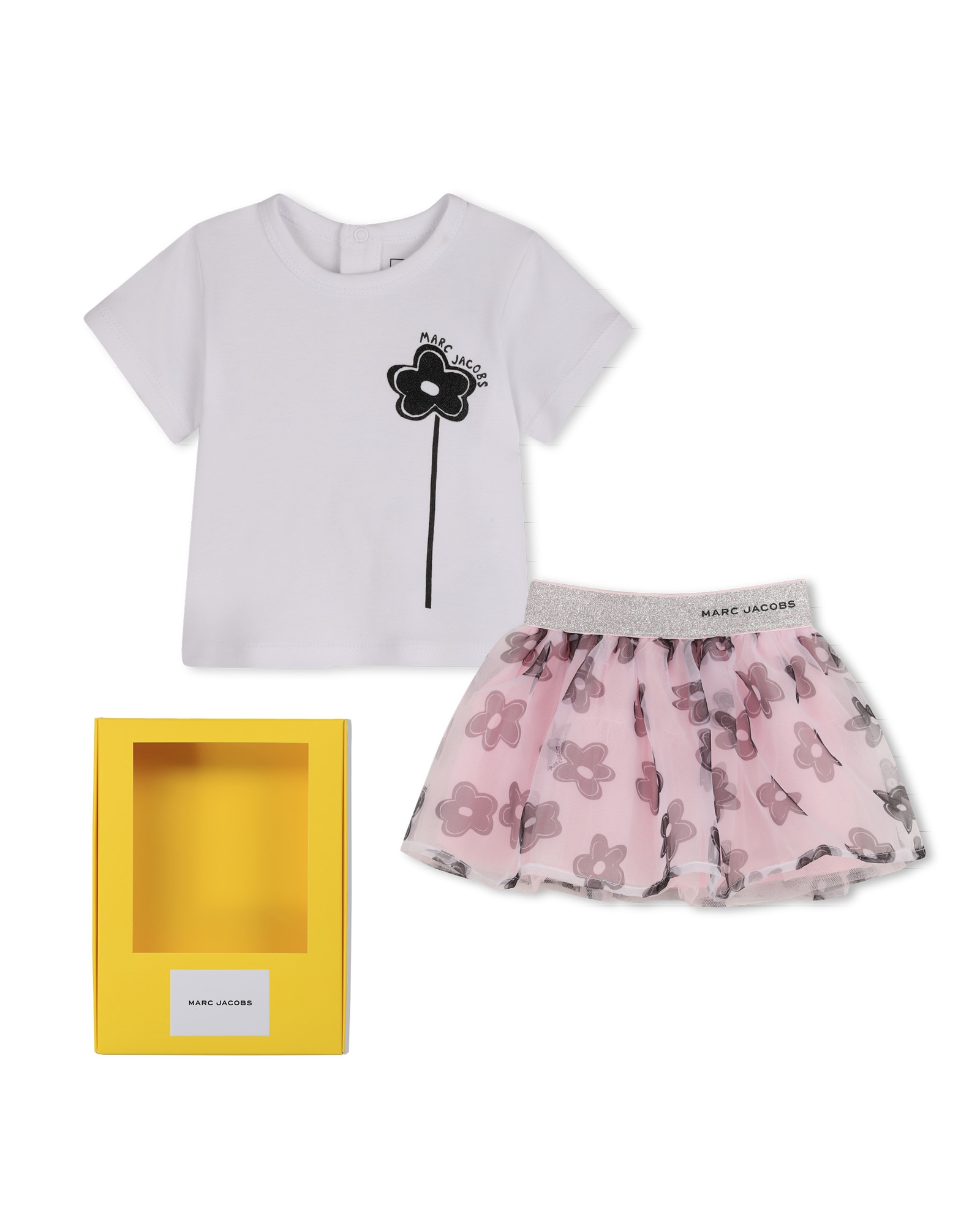 Imagen 0 de Conjunto de bebe unisexe microestampado en poliéster Blanco