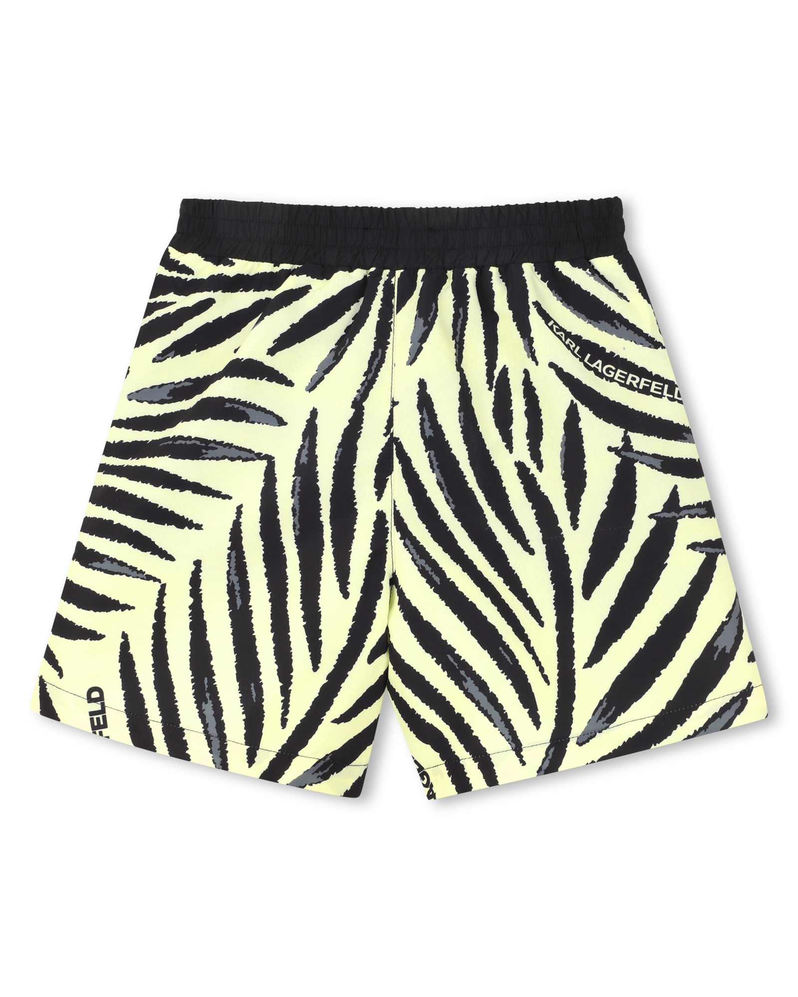Bañador de niño microestampado en poliéster - Karl Lagerfeld Kids - Amarillo Amarillo-5