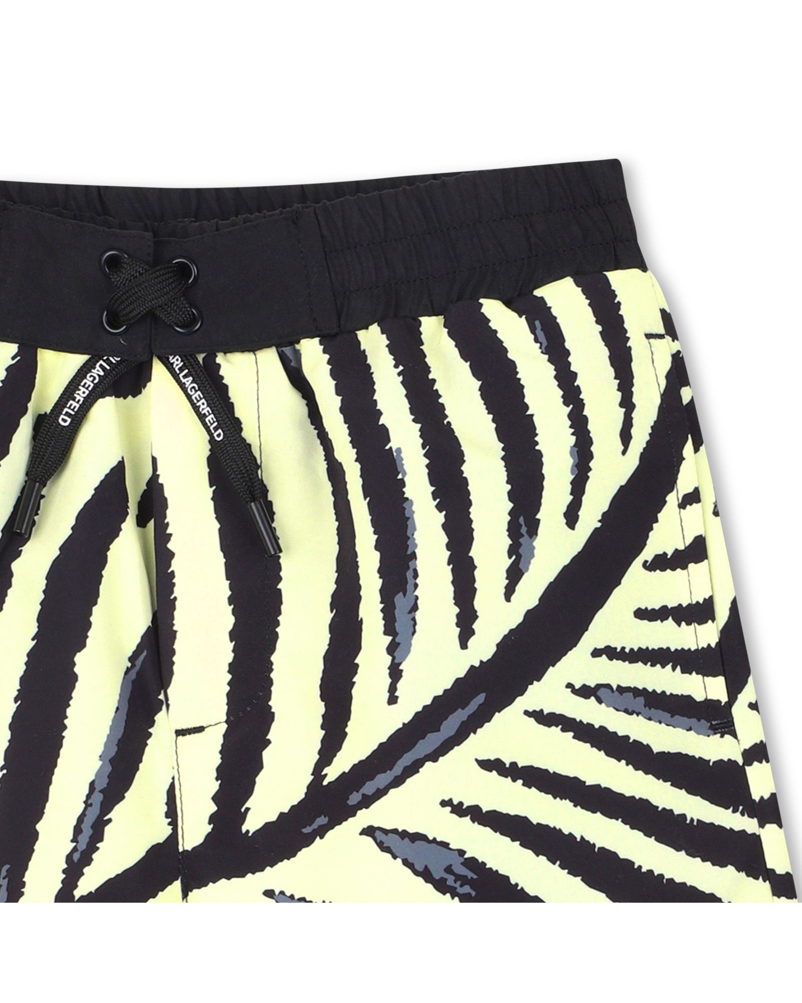 Bañador de niño microestampado en poliéster - Karl Lagerfeld Kids - Amarillo Amarillo-4
