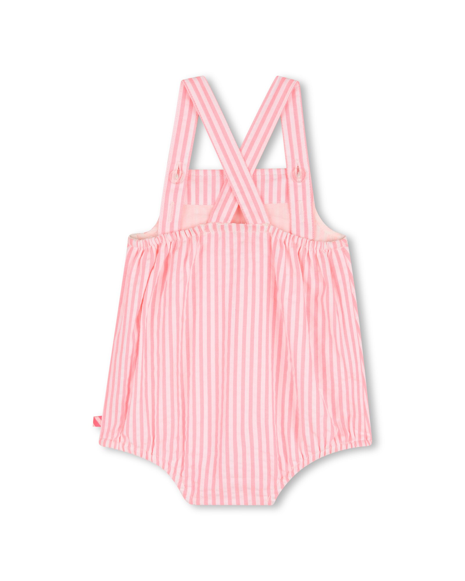 Pelele de bebé de tirantes con rayas - Billieblush - Rosa claro Rosa claro-4