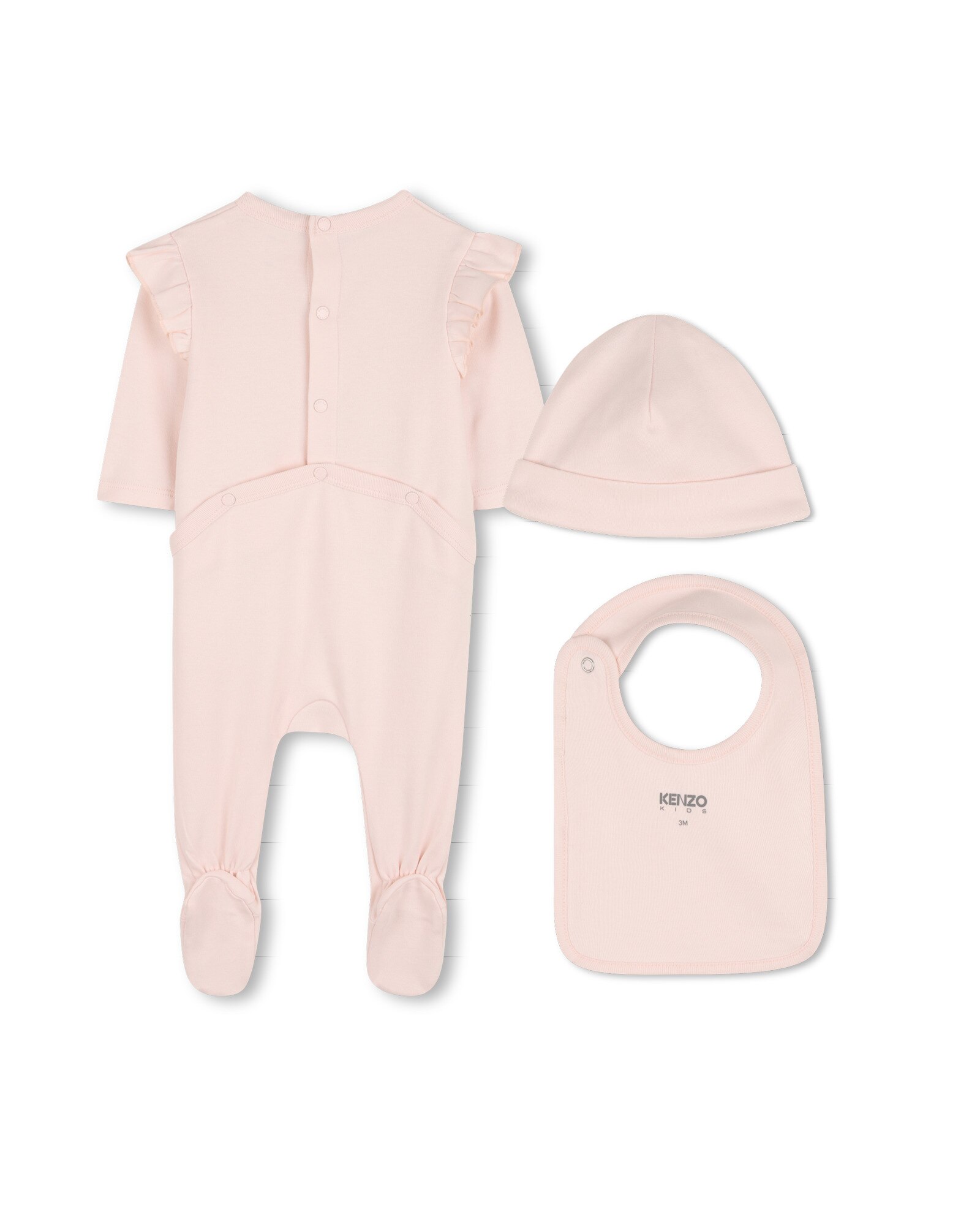 Conjunto de bebé niña de manga larga con fantasía en algodón - Kenzo Kids - Natural Natural-3