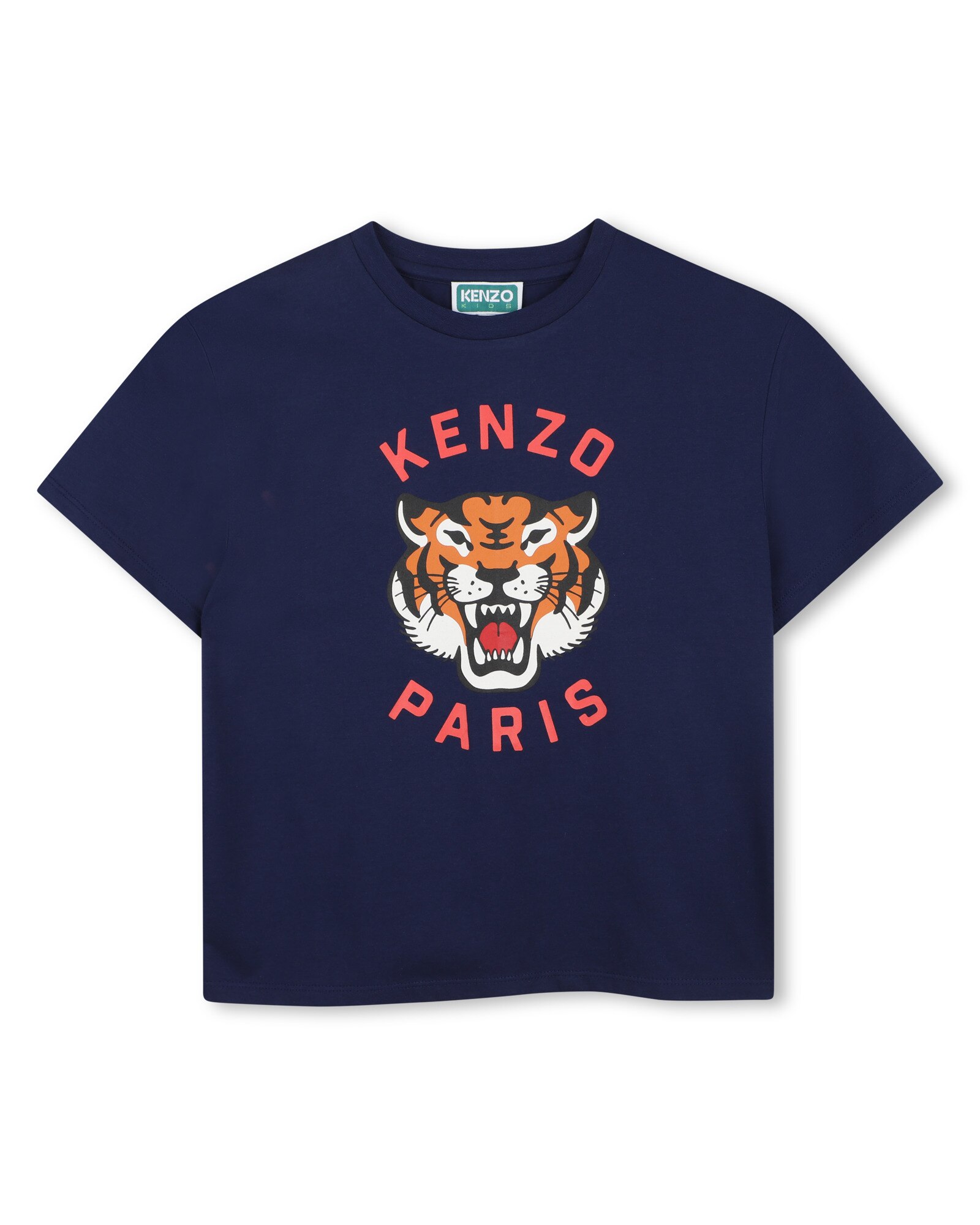 Imagen 0 de Camiseta de niño de algodón con estampado animal Azul marino