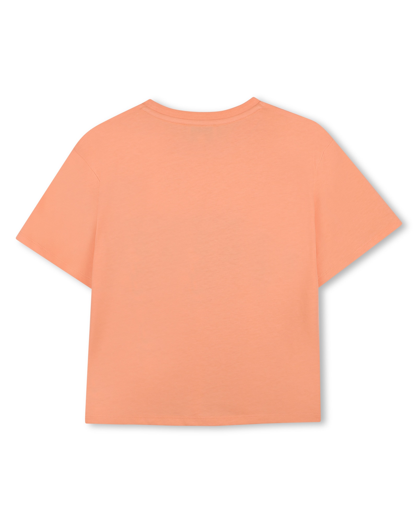 Camiseta de niña de manga francesa con animal print en algodón - Kenzo Kids - Natural Natural-3