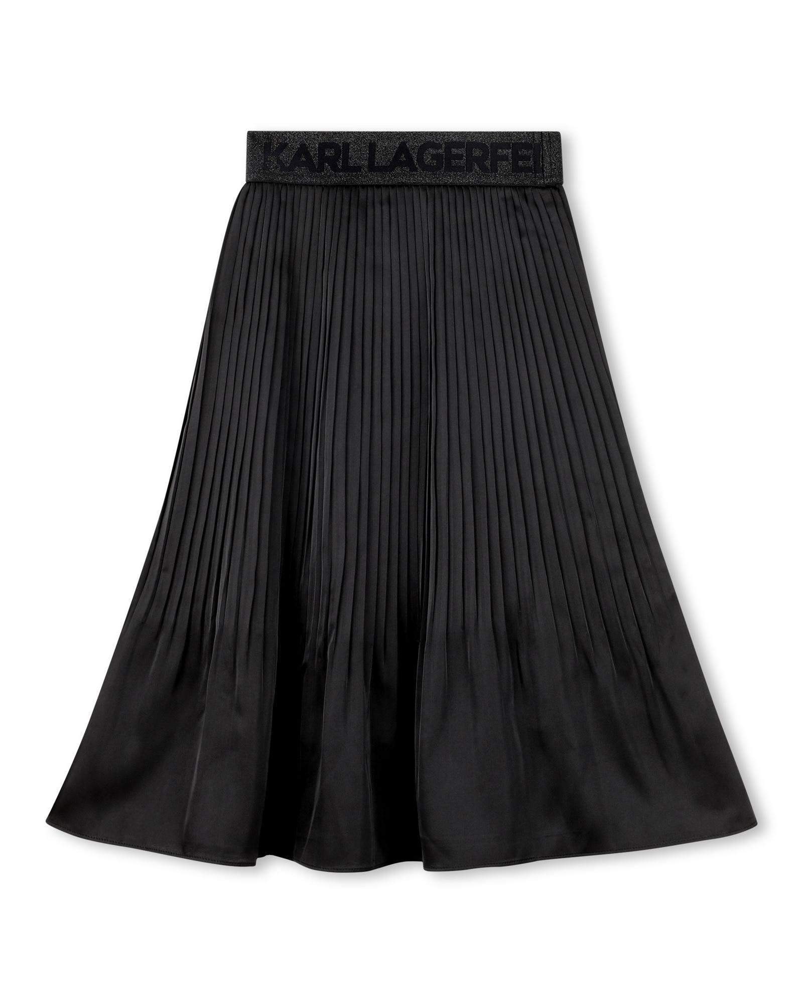 Falda de niña liso en poliéster - Karl Lagerfeld Kids - Negro Negro-3