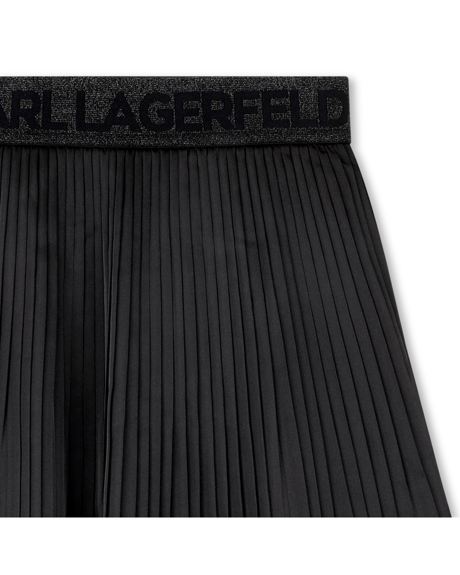 Falda de niña liso en poliéster - Karl Lagerfeld Kids - Negro Negro-2