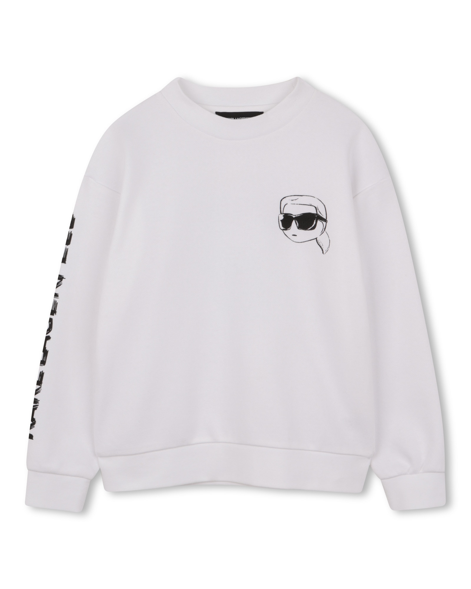 Imagen 0 de Sudadera sin capucha de niño con dibujo frontal en algodón Blanco