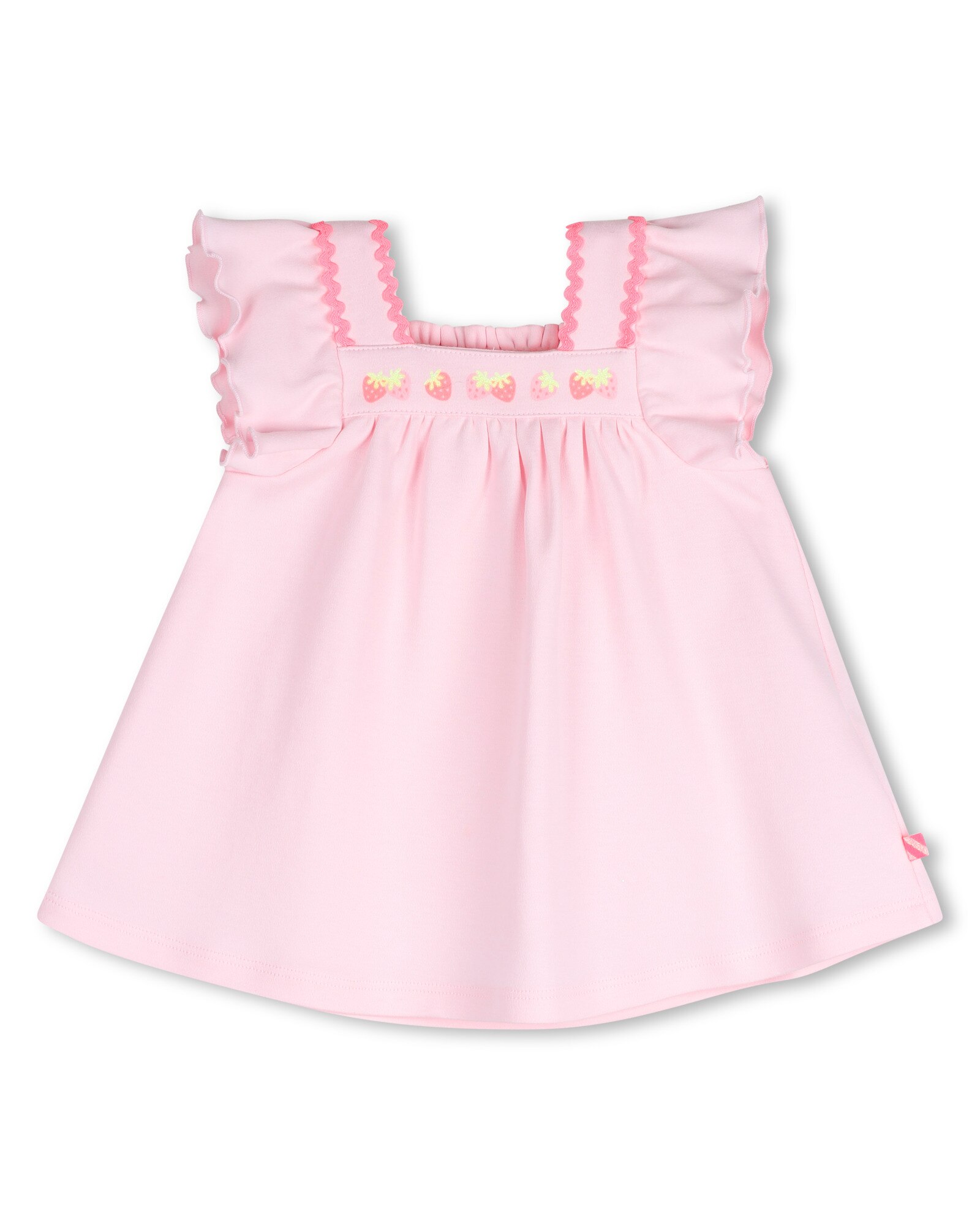 Imagen 0 de Vestido de bebé de algodón con estampado fantasía Rosa claro