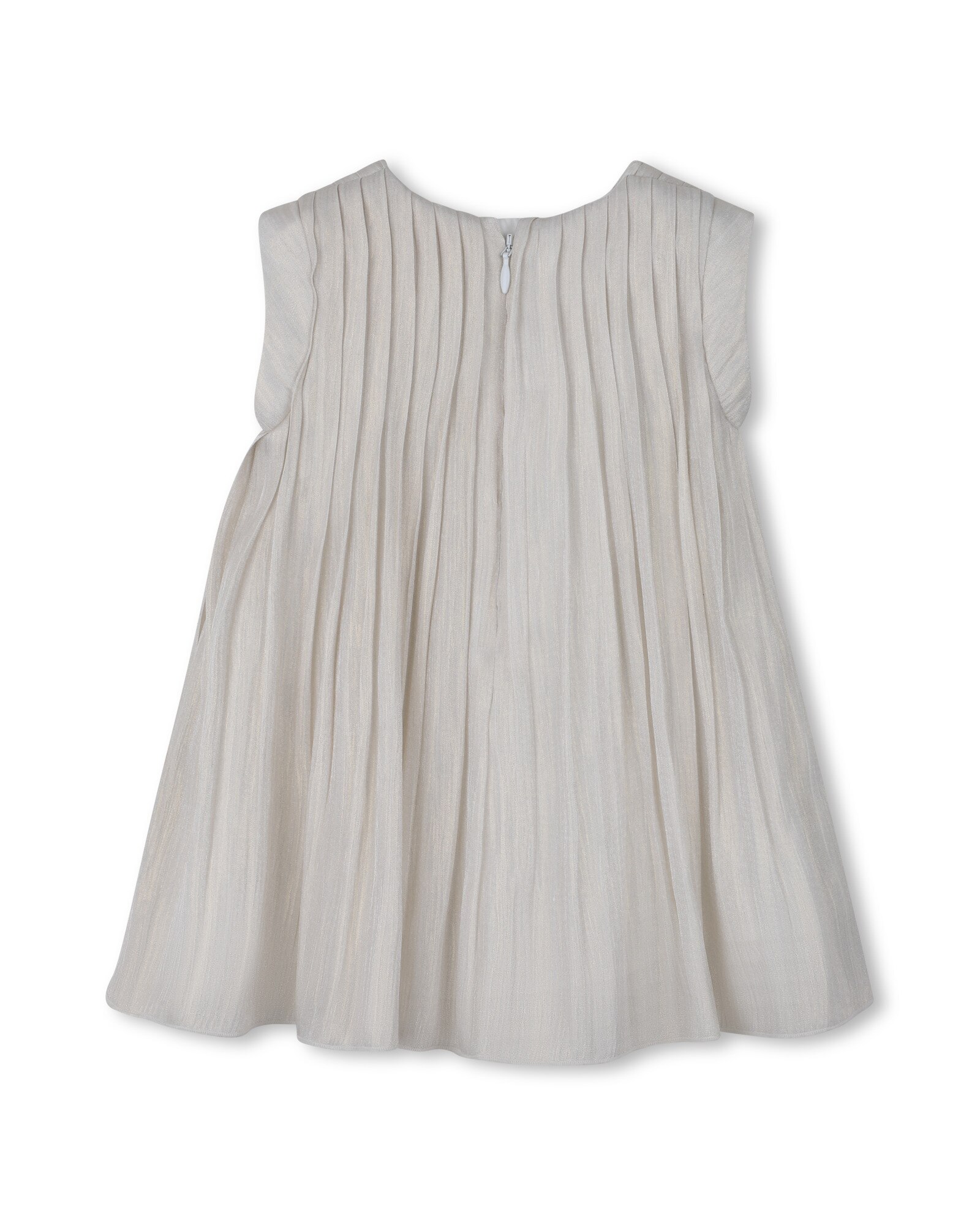Vestido de bebé niña de manga corta liso en poliéster - Michael Kors - Natural Natural-3