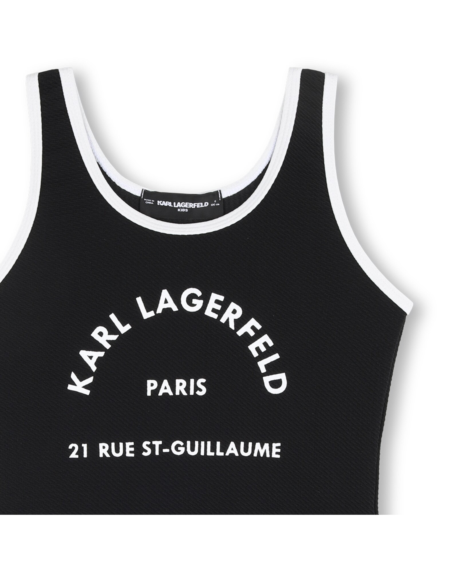 Bañador de niña con dibujo frontal en poliéster - Karl Lagerfeld Kids - Negro Negro-3