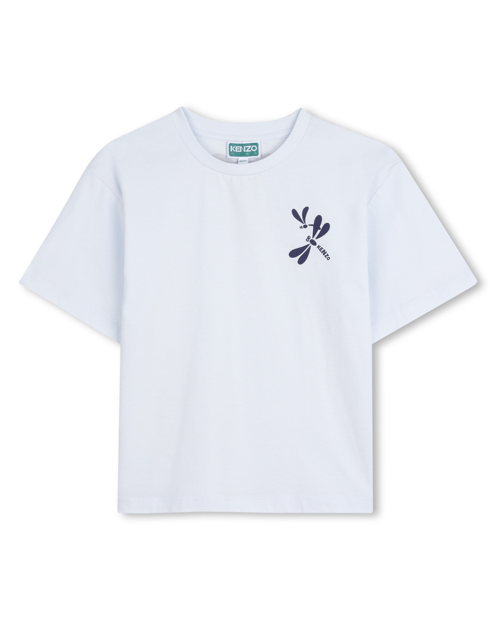Imagen 0 de Camiseta de niña de manga francesa microestampado en algodón Natural