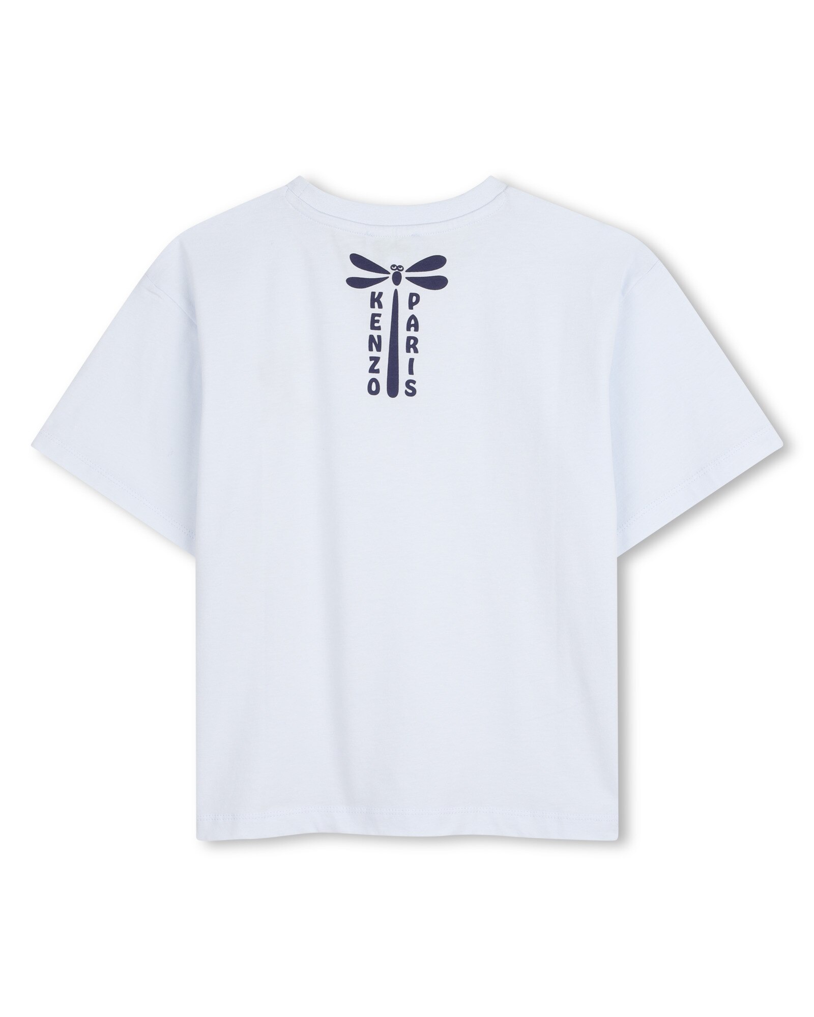 Camiseta de niña de manga francesa microestampado en algodón - Kenzo Kids - Natural Natural-3