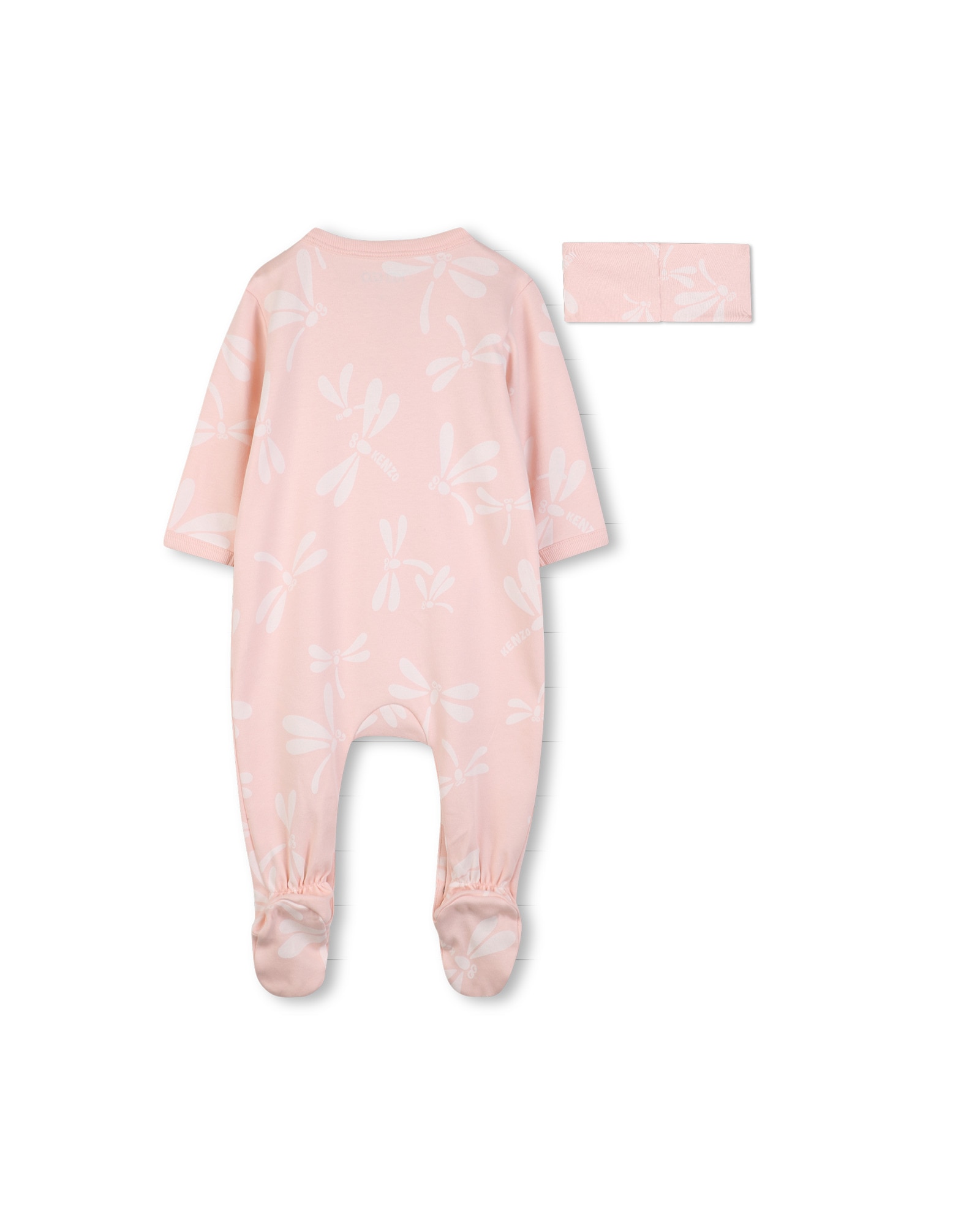 Conjunto de bebé niña de manga larga con animal print en algodón - Kenzo Kids - Natural Natural-3