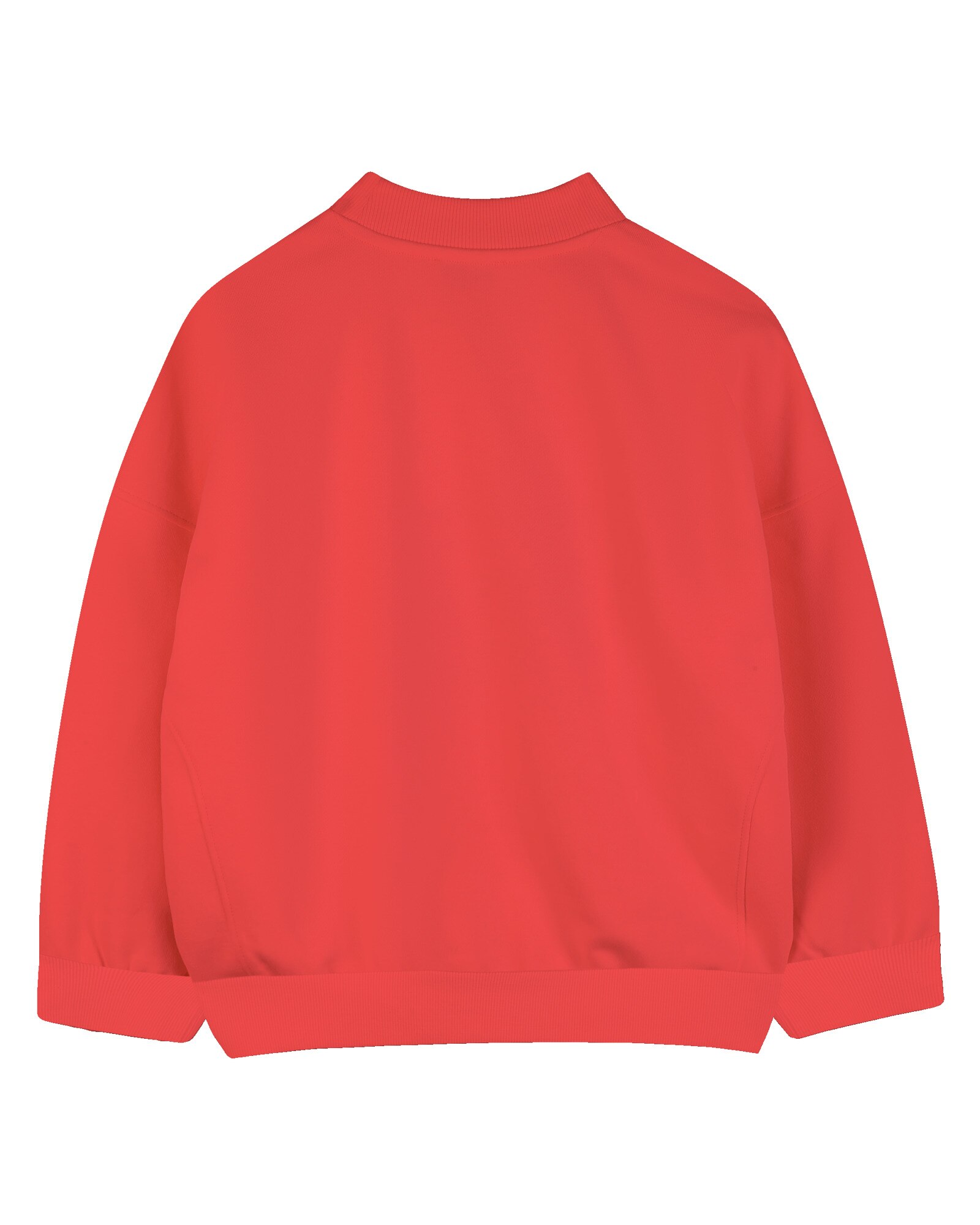 Sudadera sin capucha unisex de manga larga con animal print en algodón - Kenzo Kids - Rojo Rojo-3
