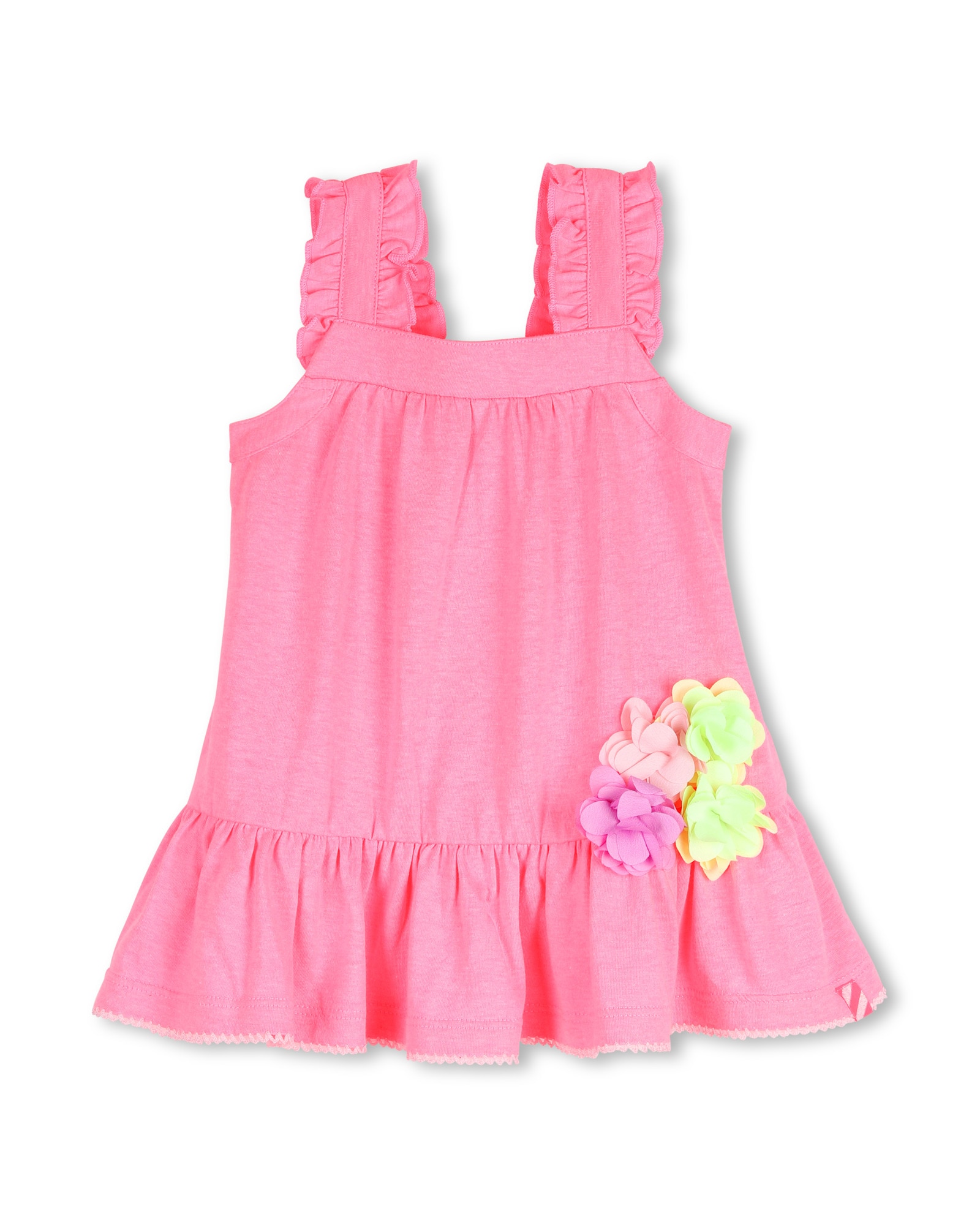 Imagen 0 de Vestido de bebé de tirantes liso Natural