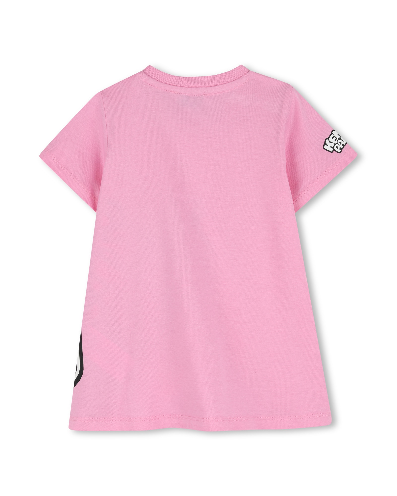 Vestido de bebé niña de manga corta con fantasía en algodón - Kenzo Kids - Rosa Rosa-3