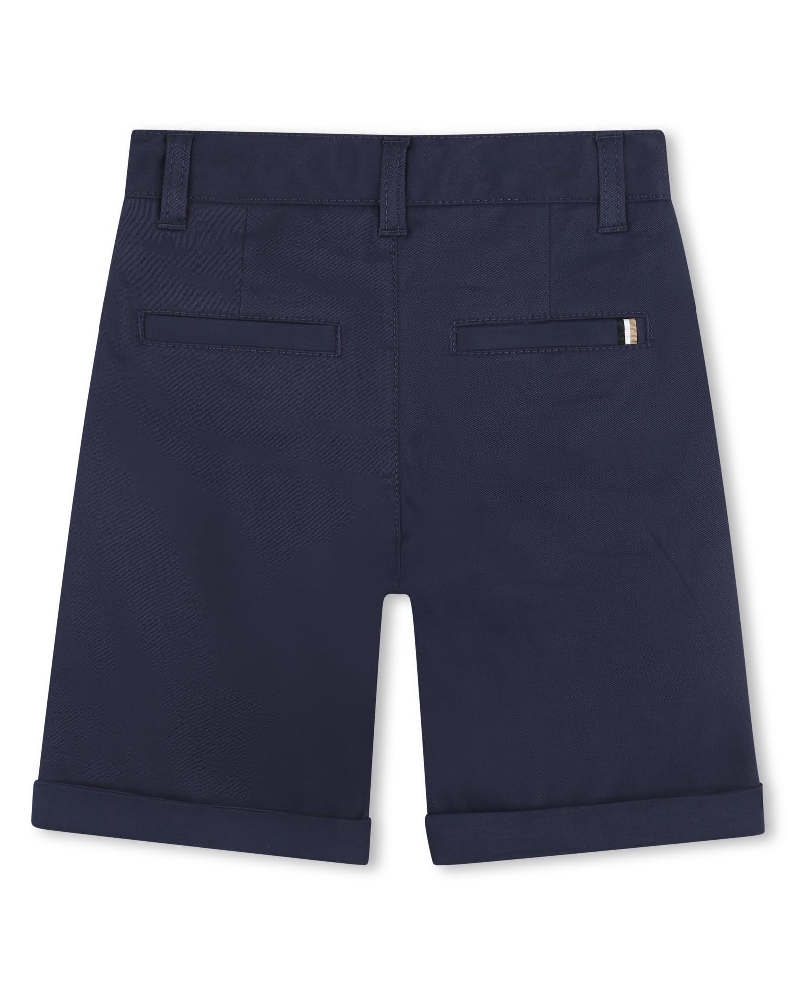 Short de niño liso en algodón - BOSS Kidswear - Azul Azul-3