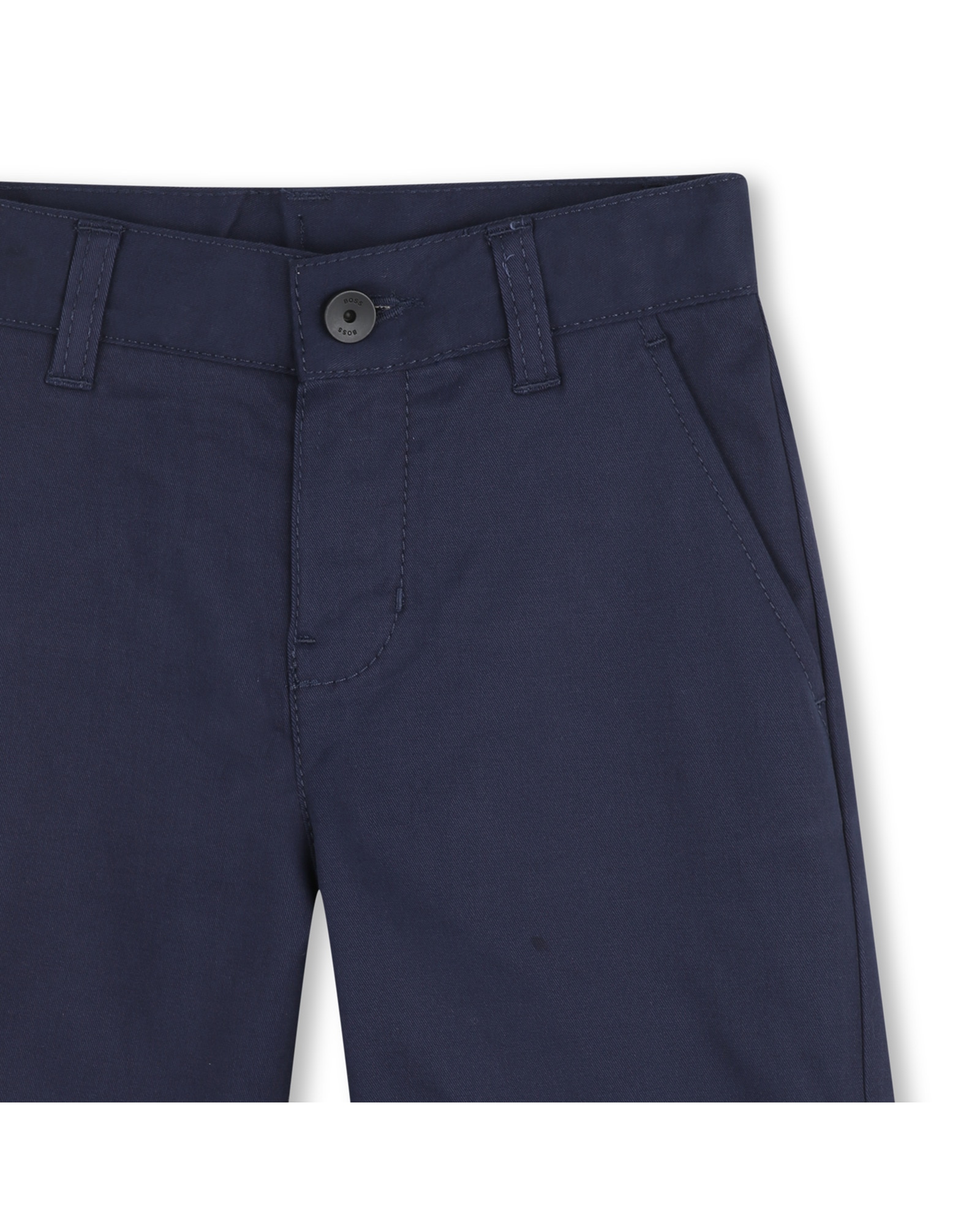 Short de niño liso en algodón - BOSS Kidswear - Azul Azul-2