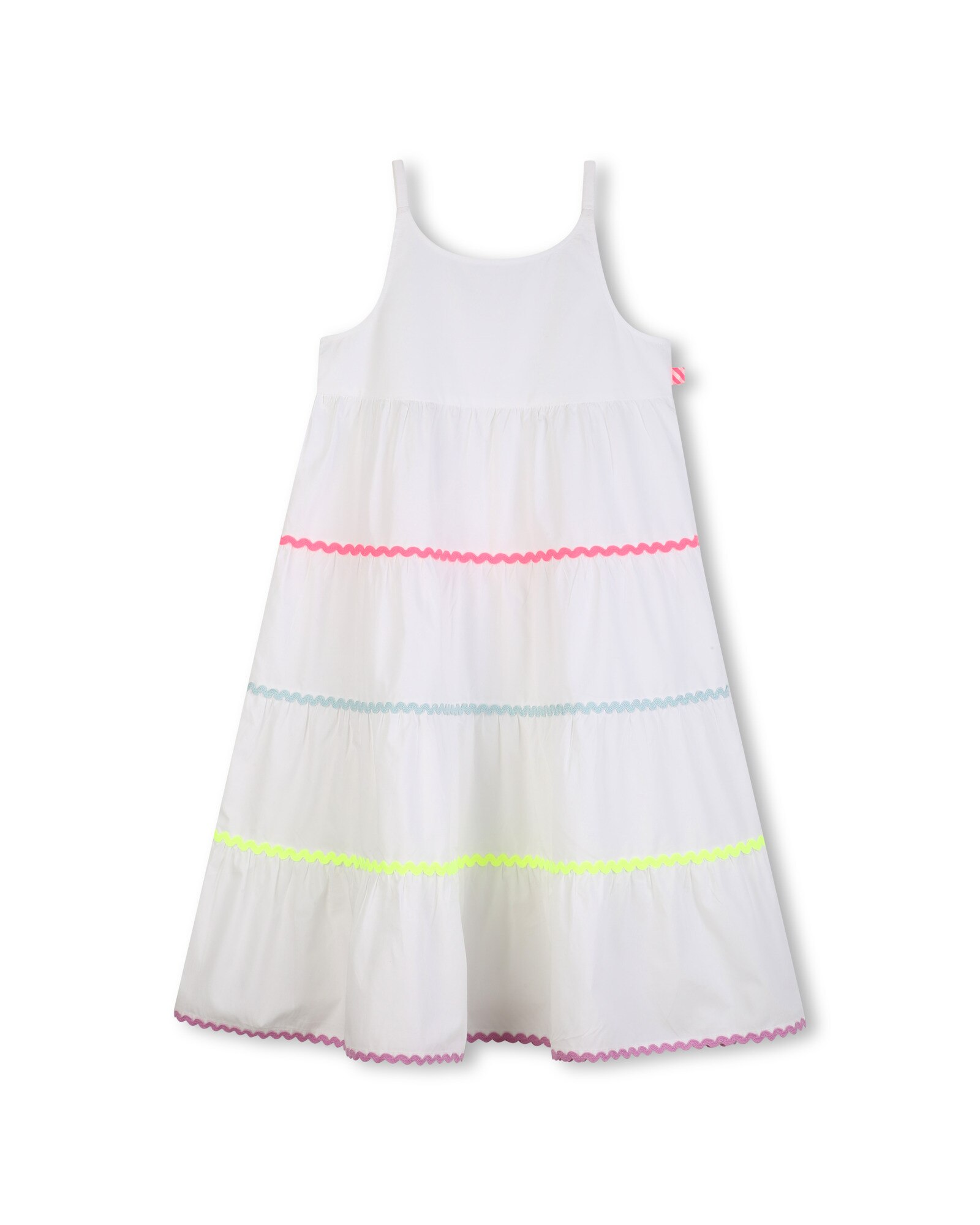 Vestido de niña de algodón con estampado fantasía