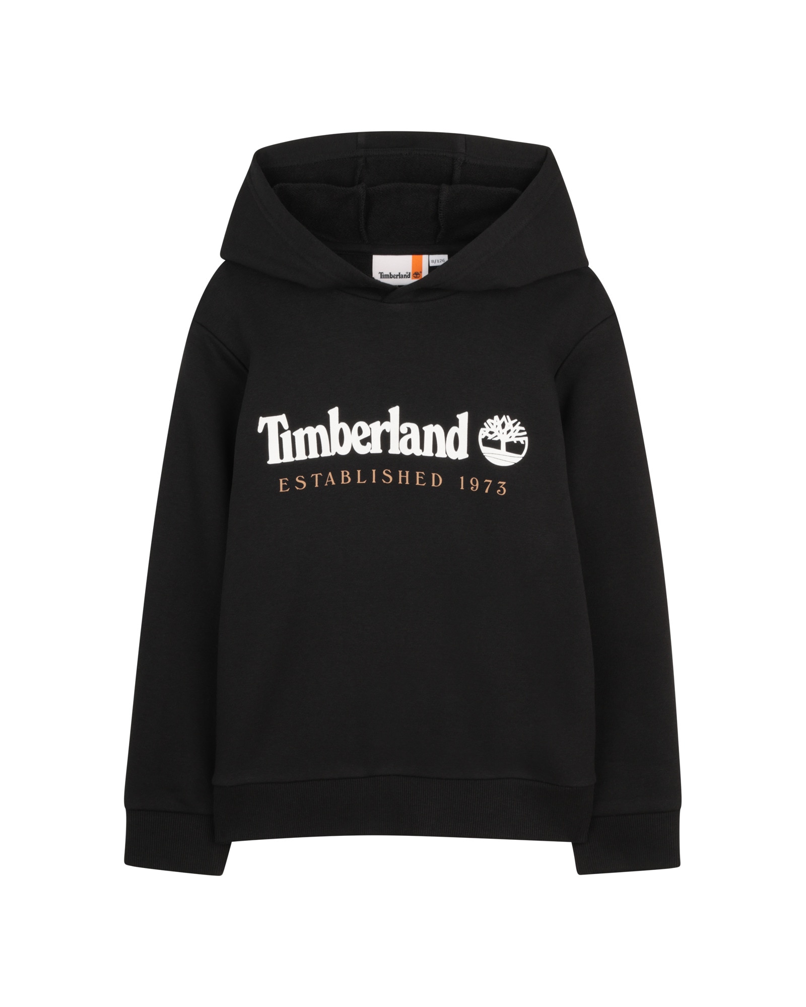 Imagen 0 de Sudadera con capucha de niño con estampado grande Negro