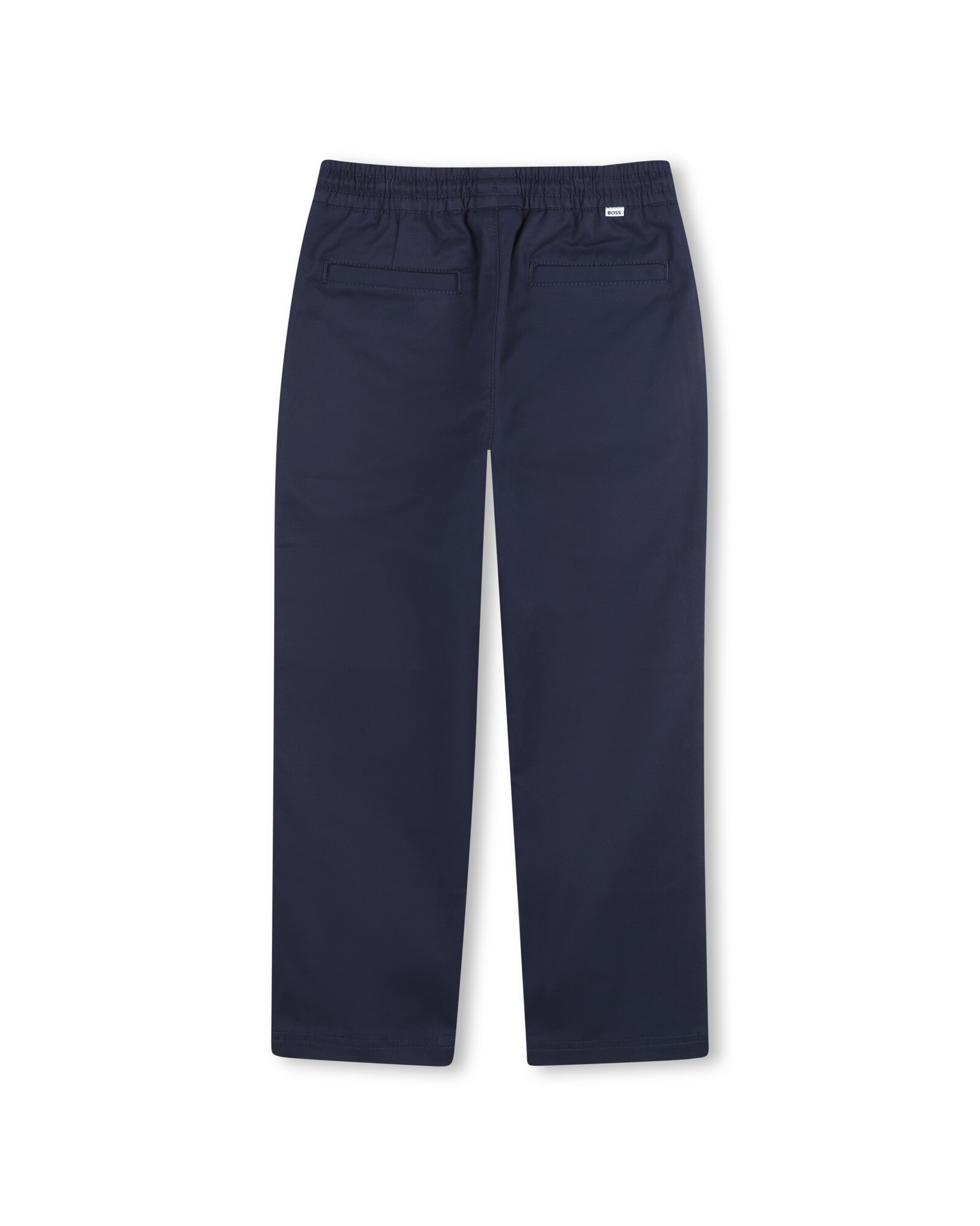 Pantalón cinco bolsillos de niño liso en algodón - BOSS Kidswear - Azul Azul-3