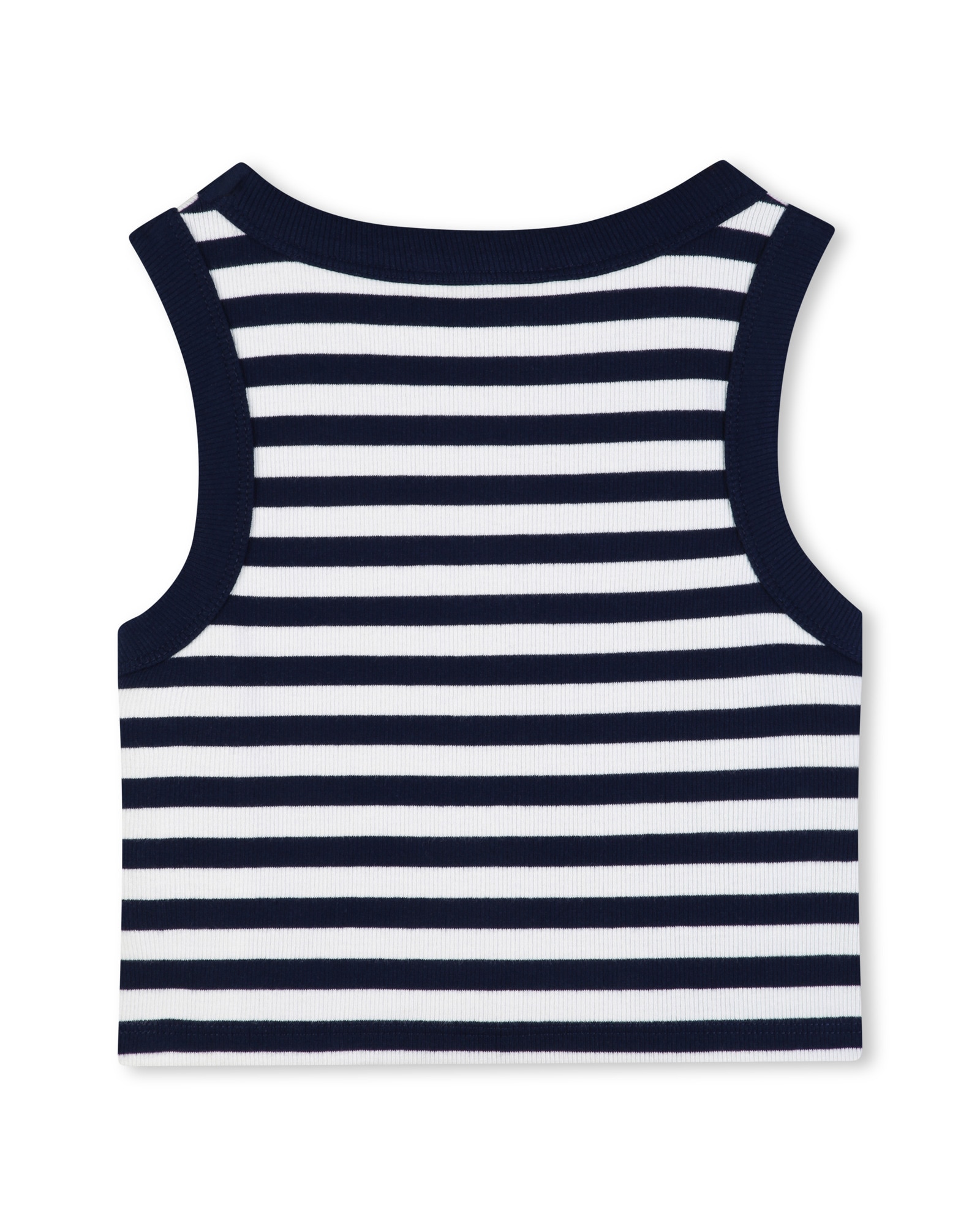 Top de niña sin mangas con rayas en algodón - Michael Kors - Azul Azul-4