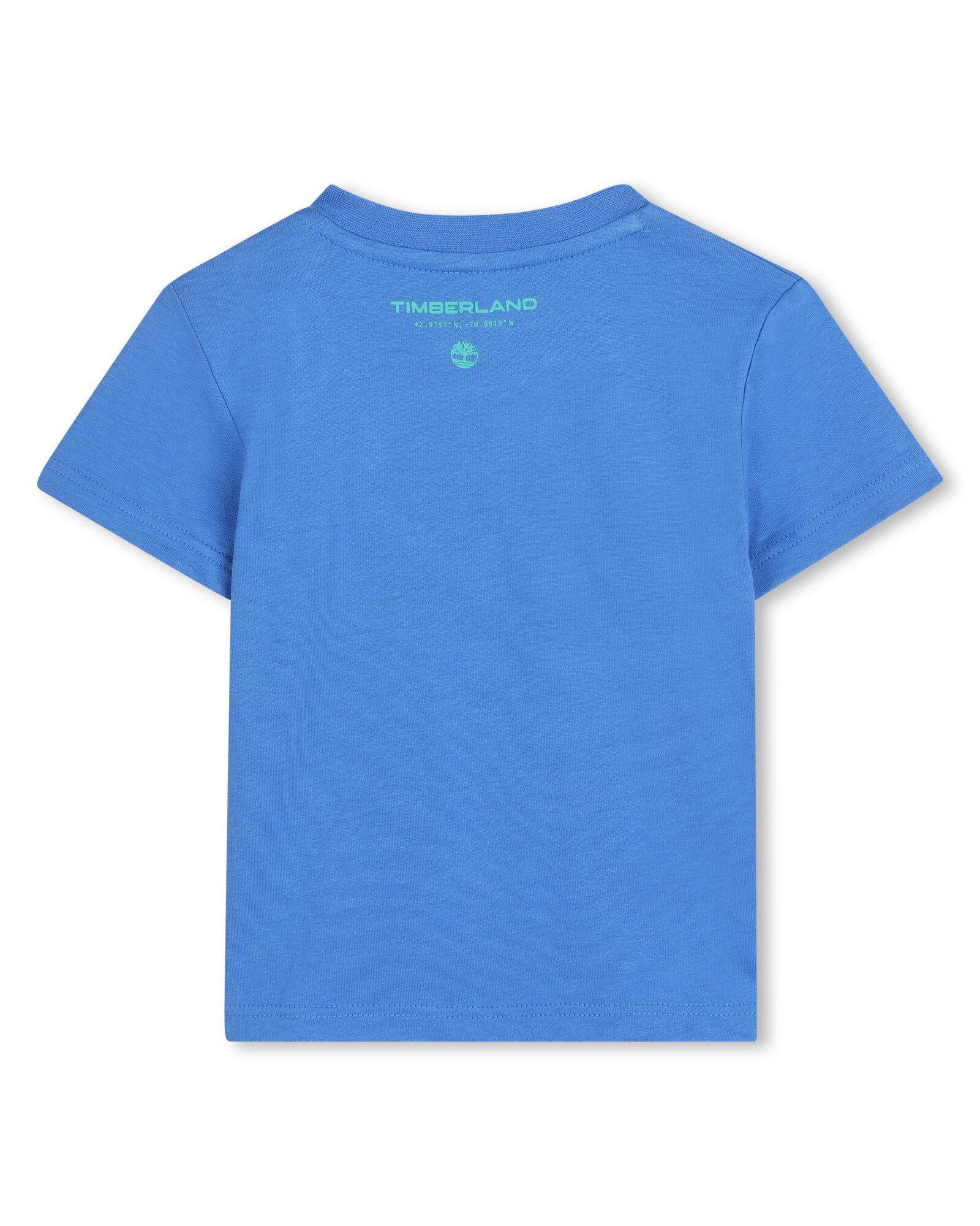 Camiseta de bebé niño de manga corta con dibujo frontal en algodón - Timberland - Azul Azul-3